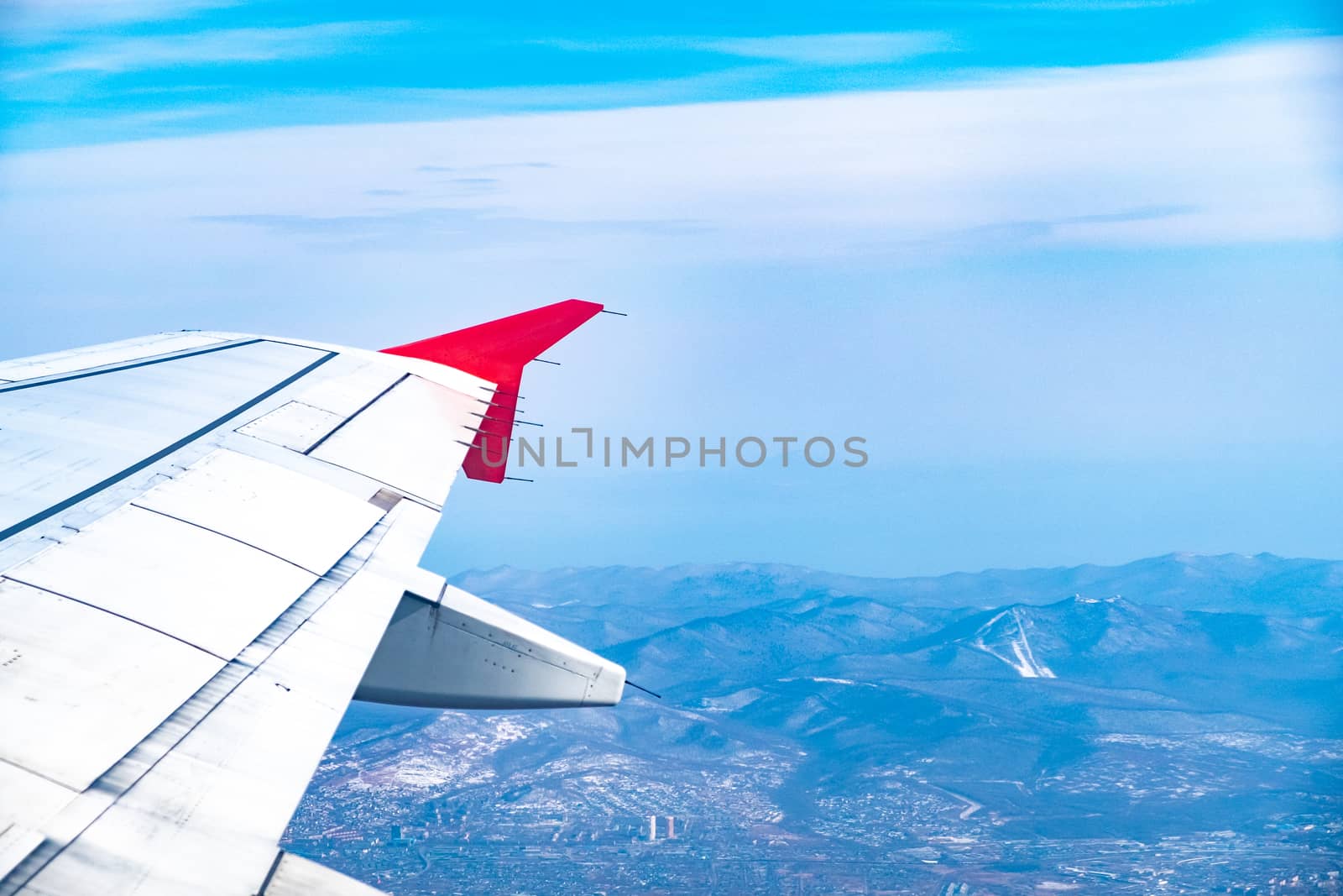 View from the plane on the outskirts of the city of Artem. Primorsky Krai. by rdv27