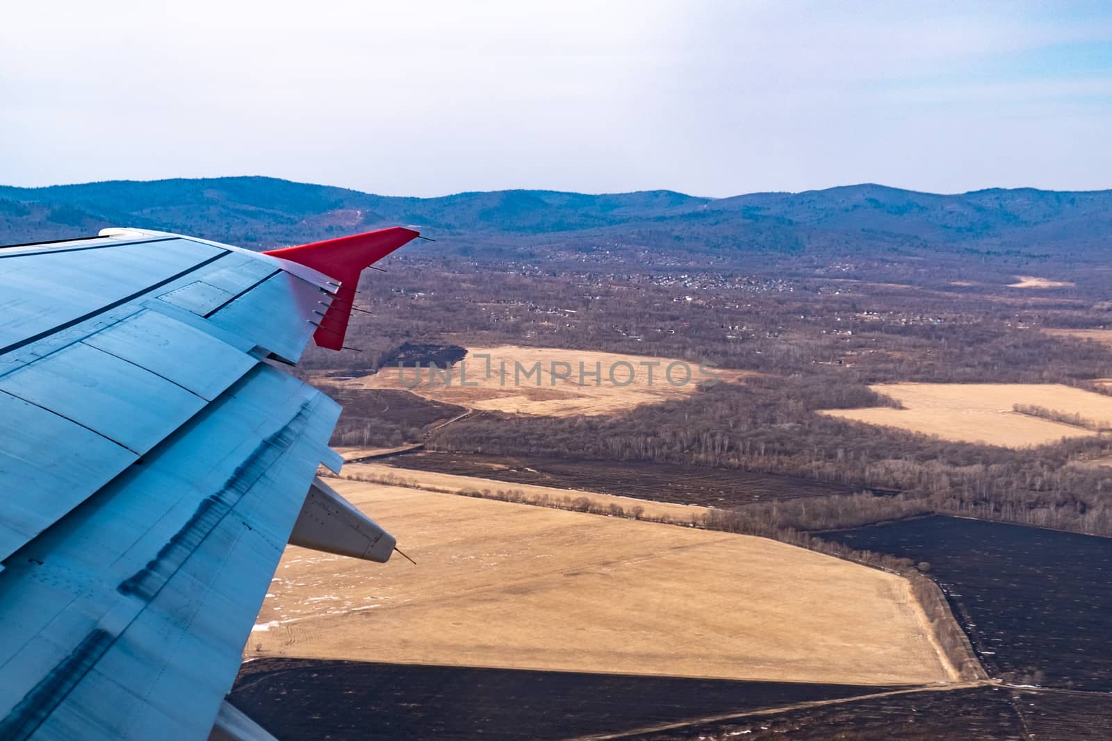 View from the plane on the outskirts of the city of Artem. Primorsky Krai. by rdv27