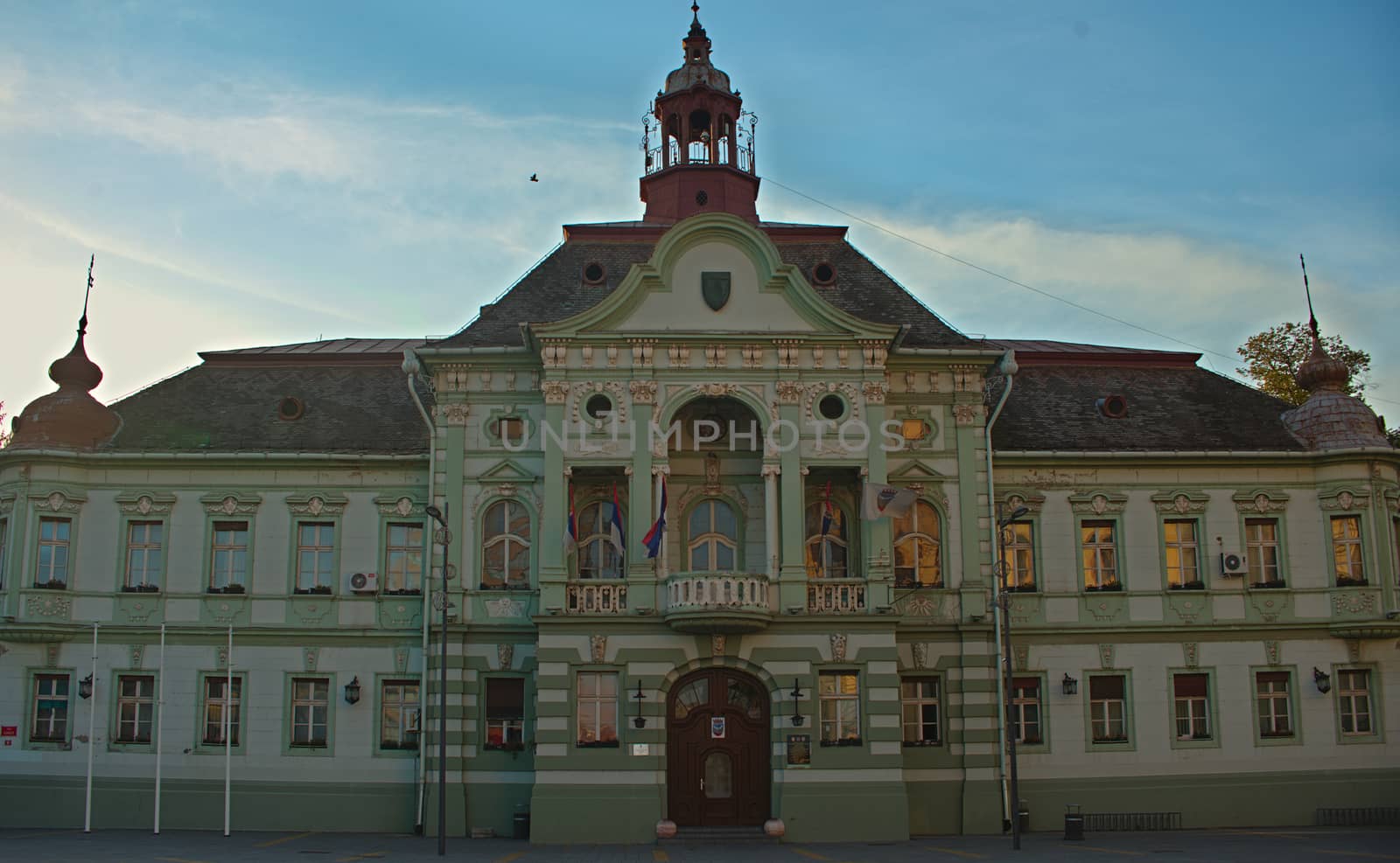 ZRENJANIN, SERBIA, OCTOBER 14th 2018 - City hall on main square by sheriffkule