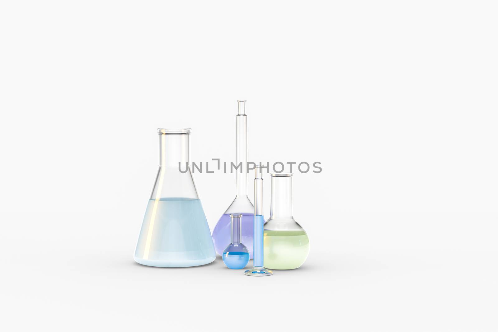 3d rendering, Chemical vessels in the laboratory by vinkfan