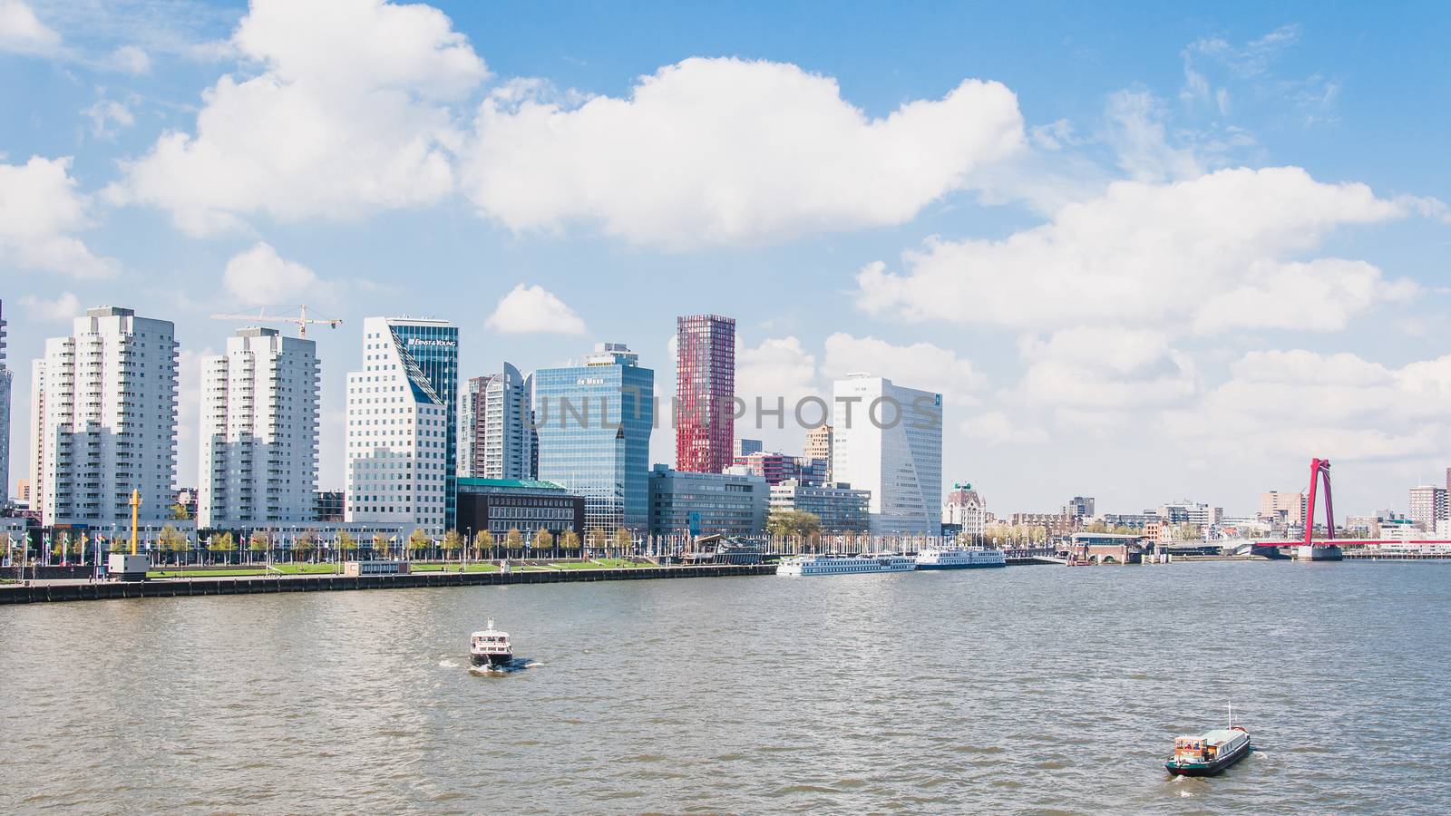 Business buildings in the economic capital of the Netherlands, Rotterdam