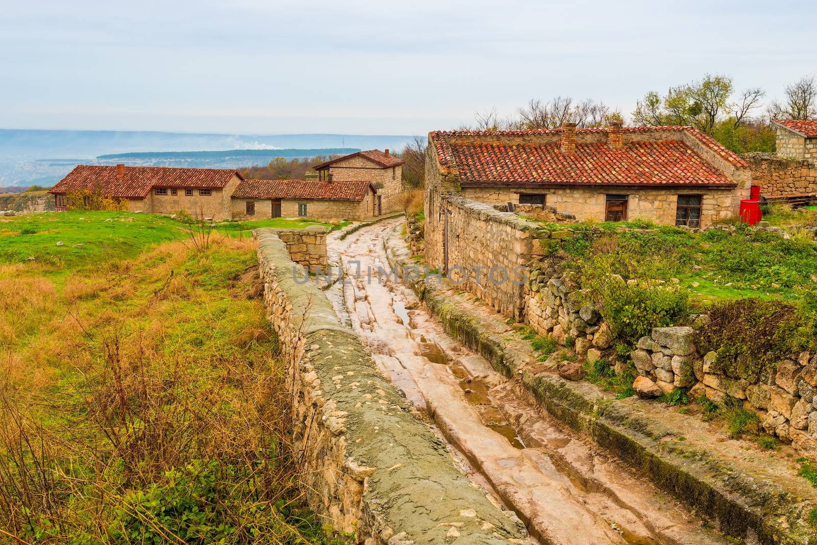 Chufut-Kale, attractions of the cave city in the Crimea, Russia by kosmsos111