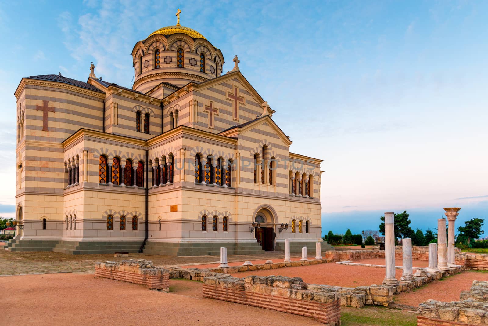 Chersonese Tavrichesky, Crimea peninsula, Russia - Vladimir Cathedral in Chersonesos Orthodox church