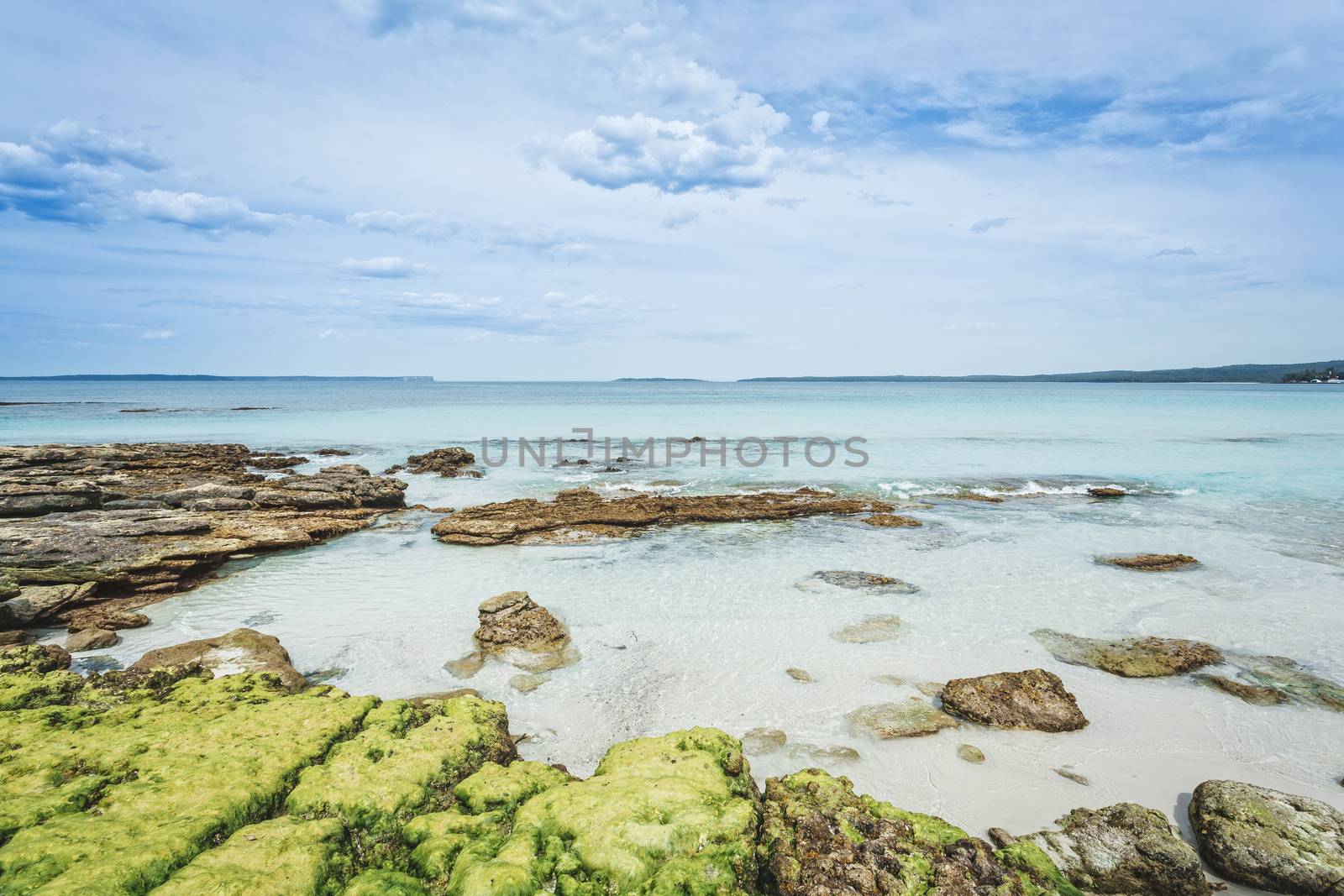 Pure white sands and aqua waters of Jervis Bay Australia