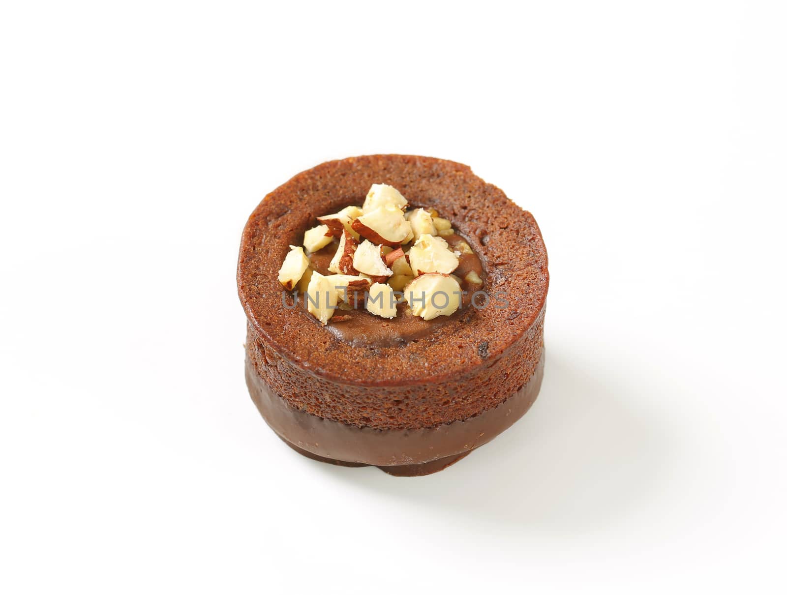 Mini chocolate cake with hazelnut filling