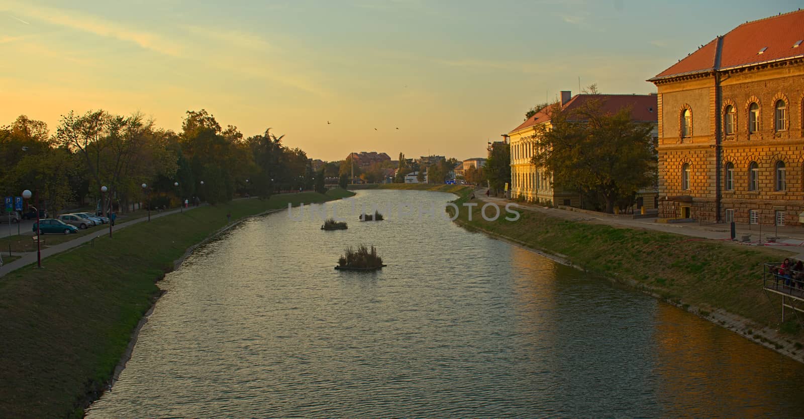 River Begej in Zrenjanin, small town in Serbian province Vojvodina by sheriffkule