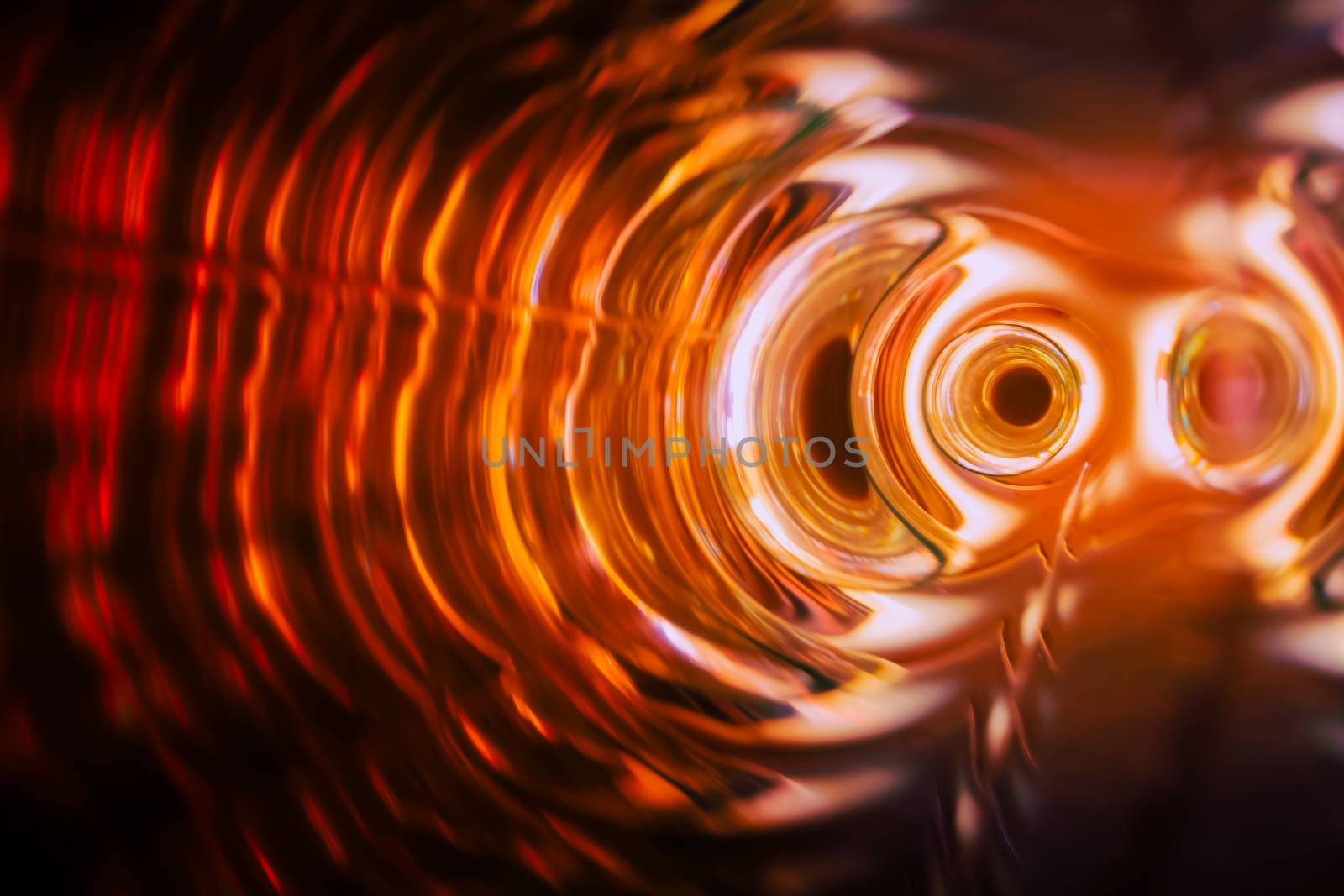 Sound waves in the visible full color in the dark
