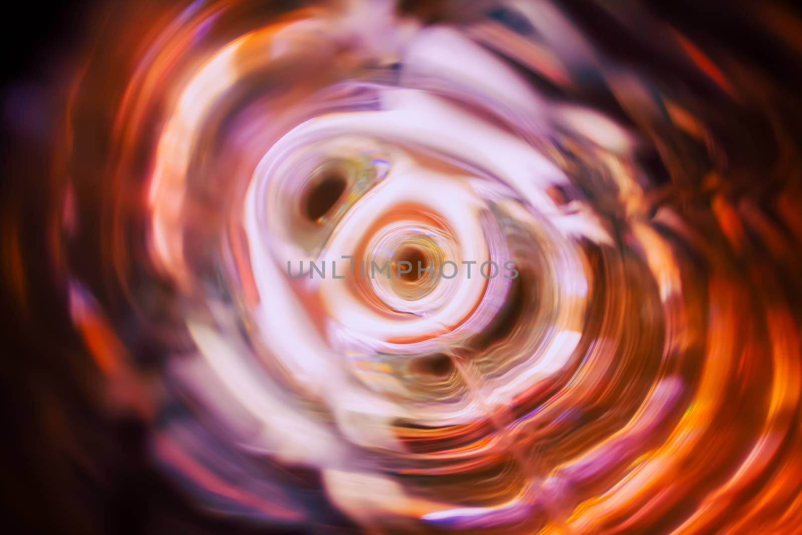 Sound waves in the visible full color in the dark