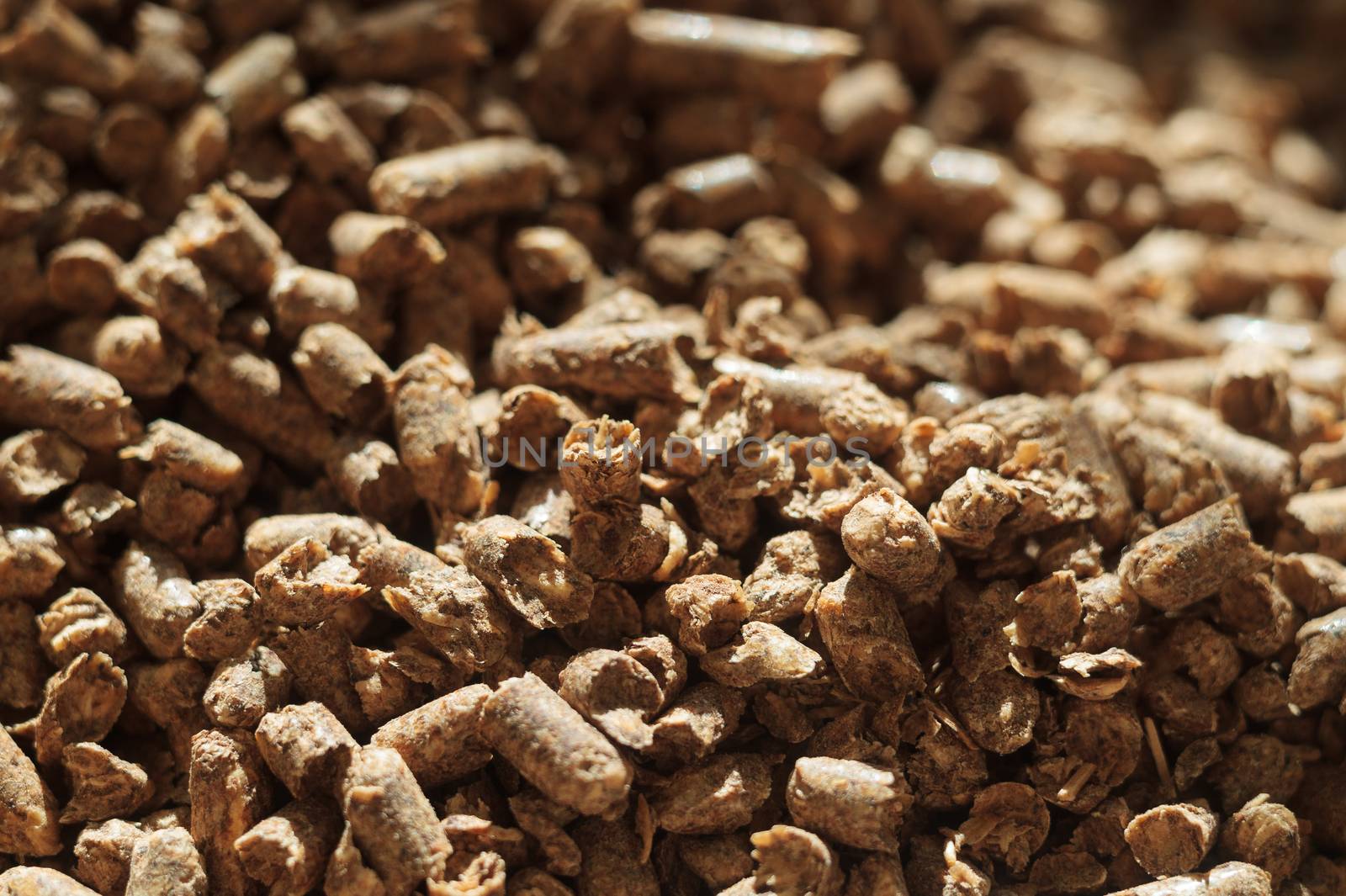 Fuel wood pellet close-up. A source of alternative clean energy. A lot of pellet. Natural fuel and energy of future.
