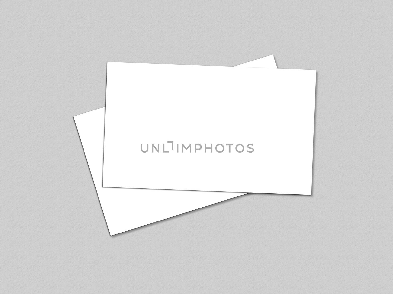 Blank white Business Card template mockup for presentation