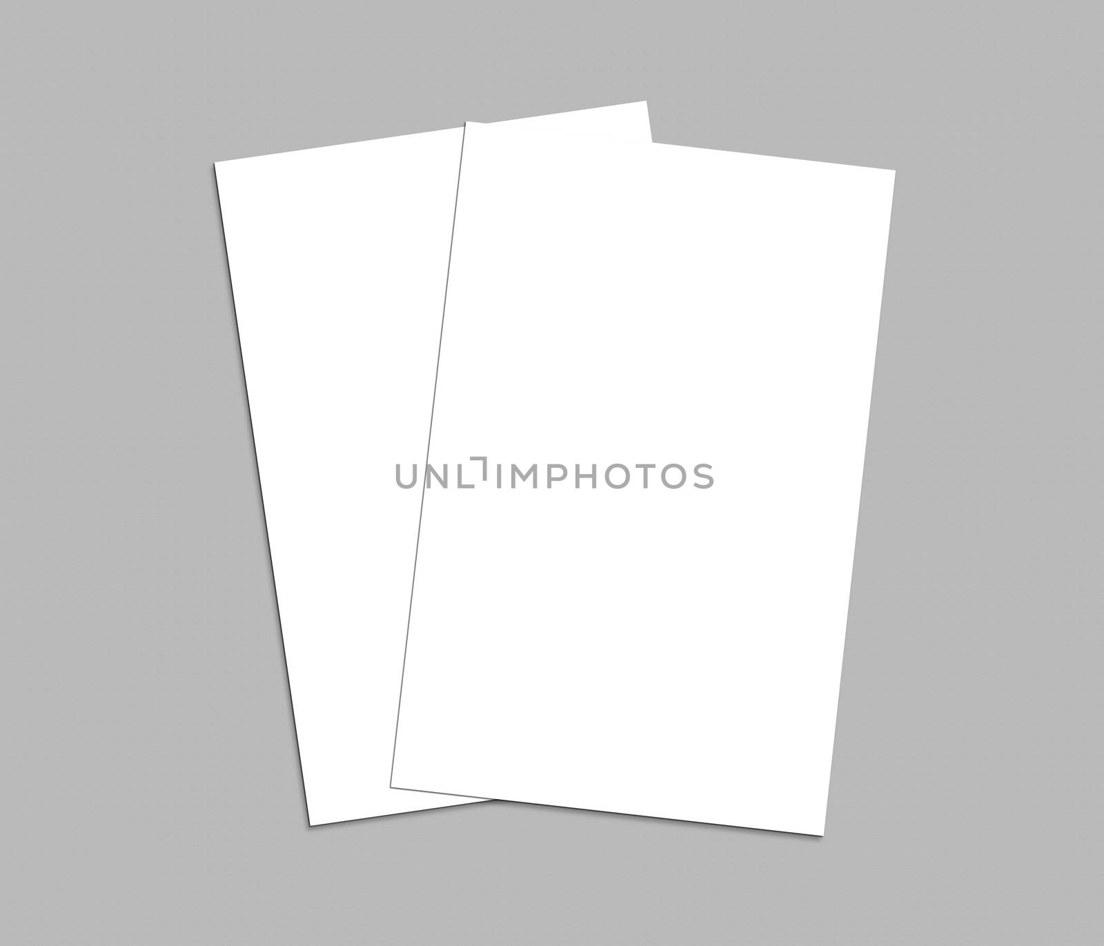 Blank white Business Card template mockup for presentation by shaadjutt36