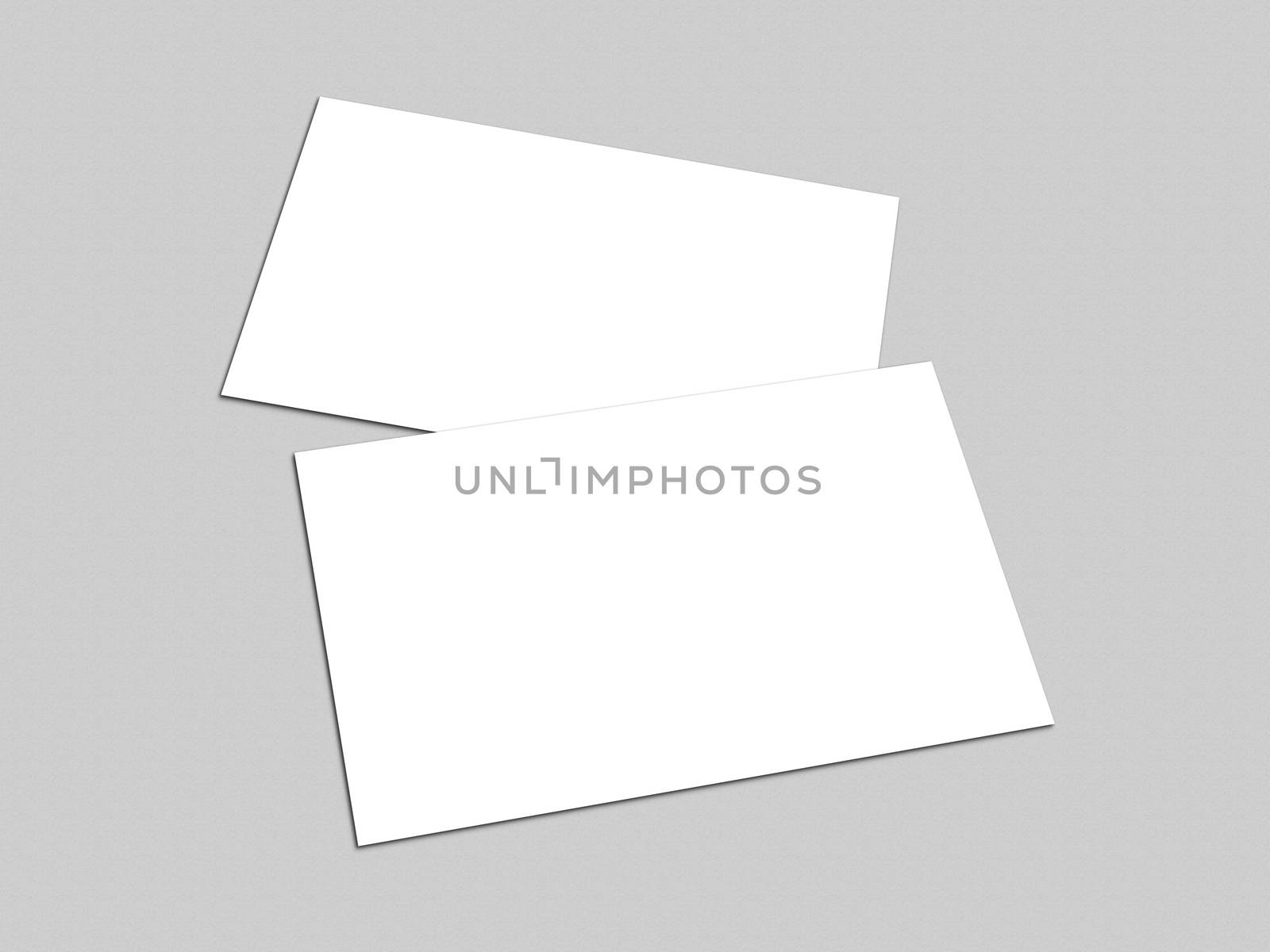 Blank white Business Card template mockup for presentation