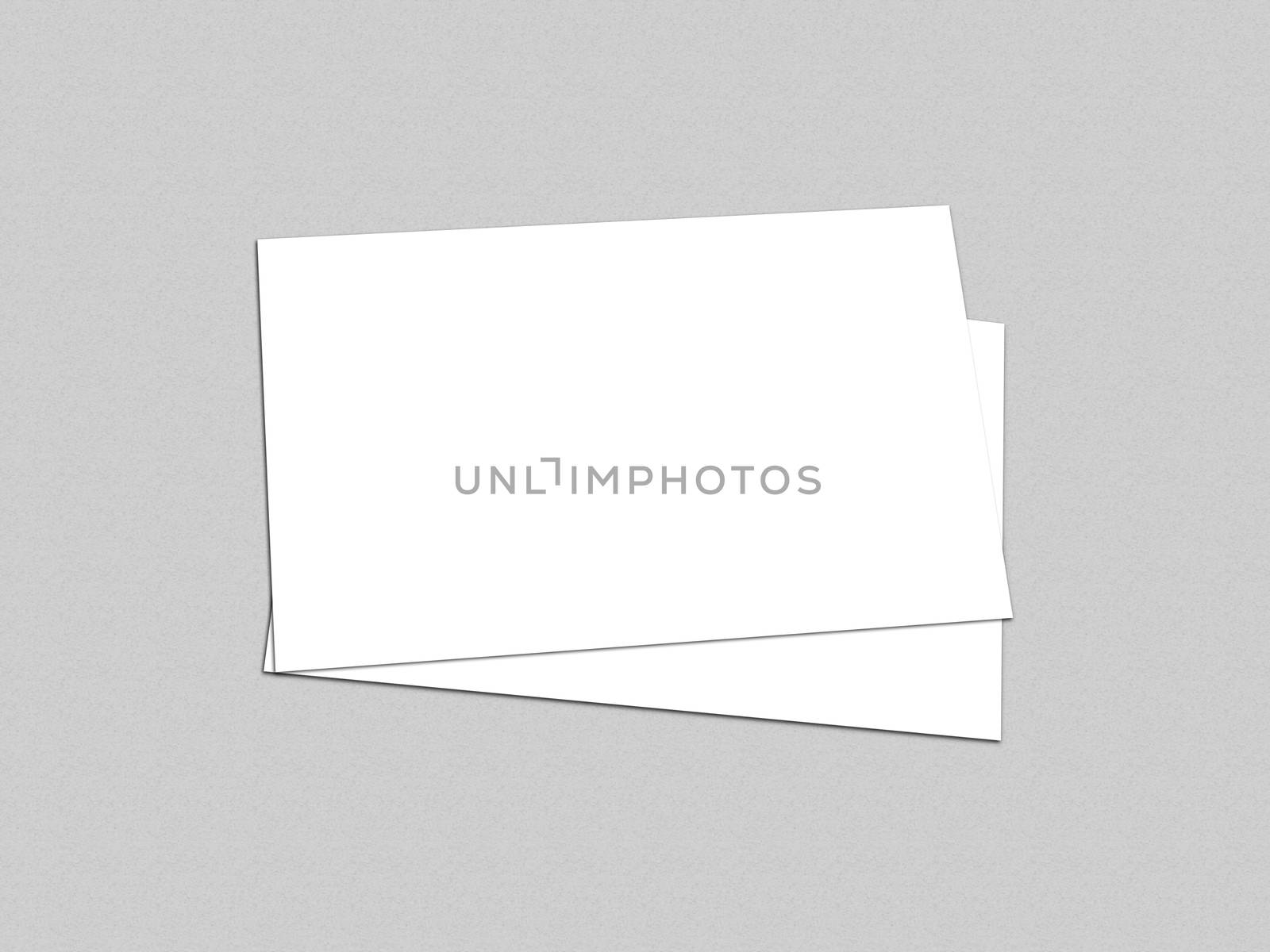 Blank white Business Card template mockup for presentation