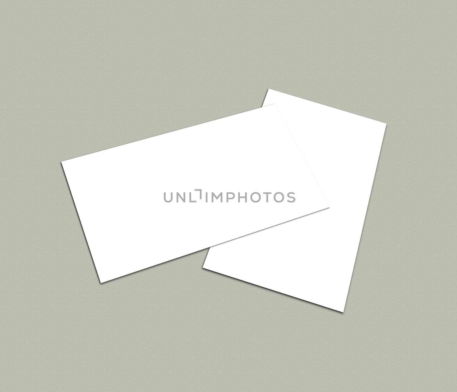 Blank white Business Card template mockup for presentation by shaadjutt36