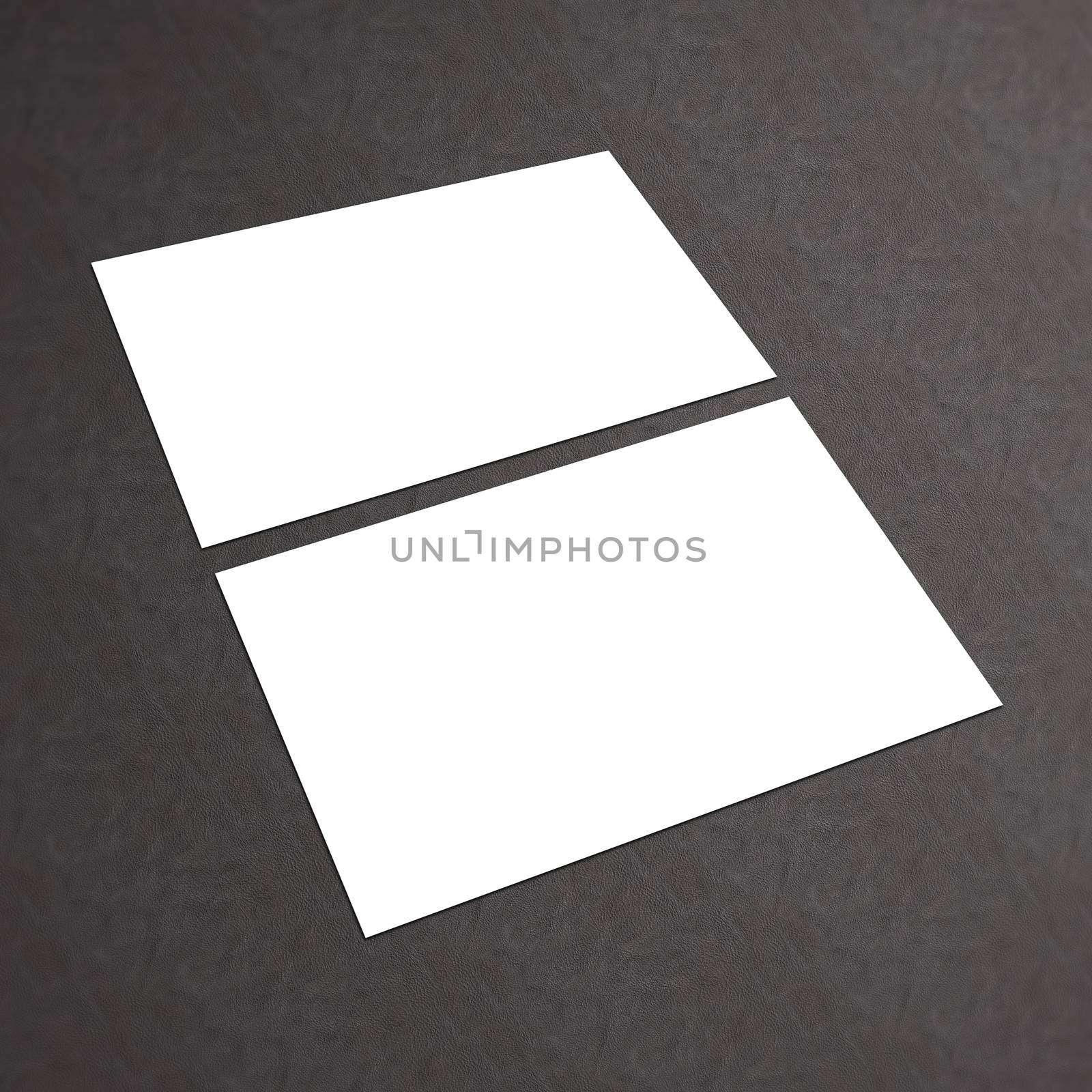 Blank white Business Card template mockup for presentation