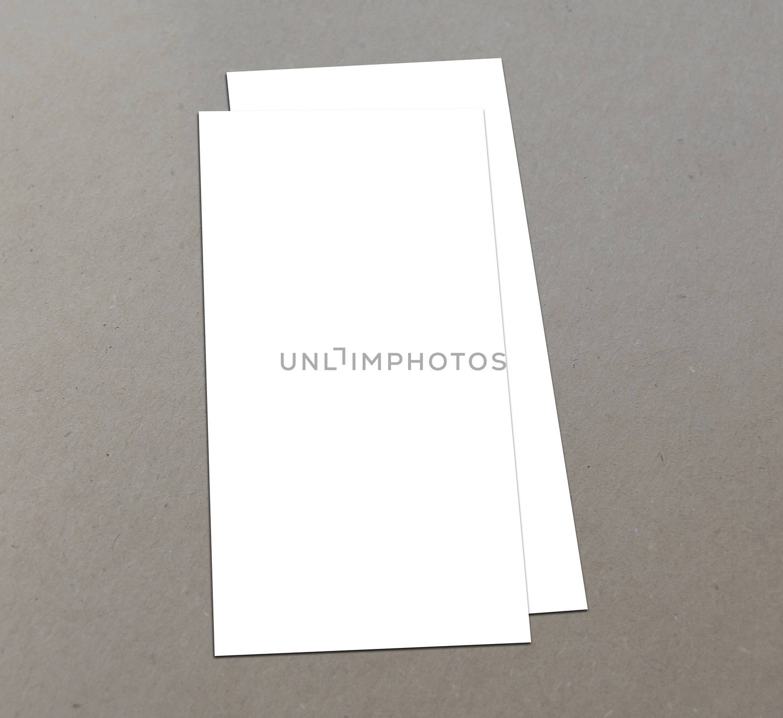 Blank white Flyer template mockup for presentation