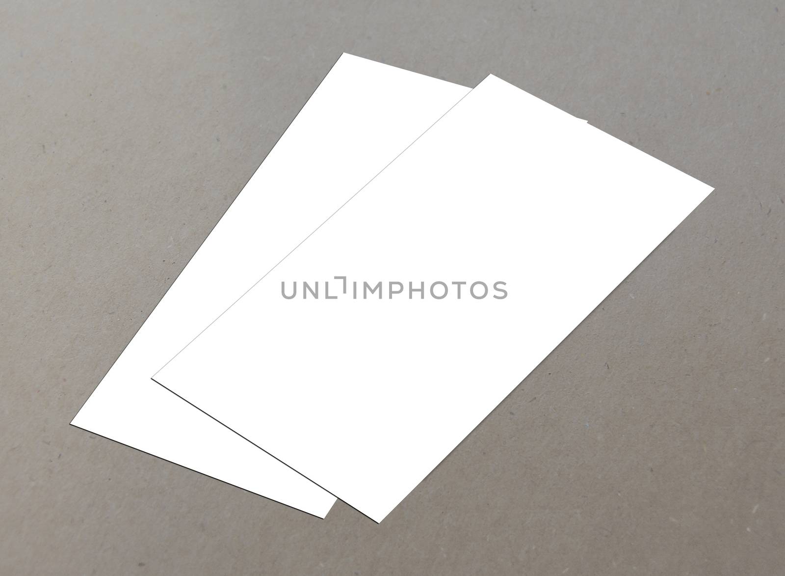 Blank white Flyer template mockup for presentation