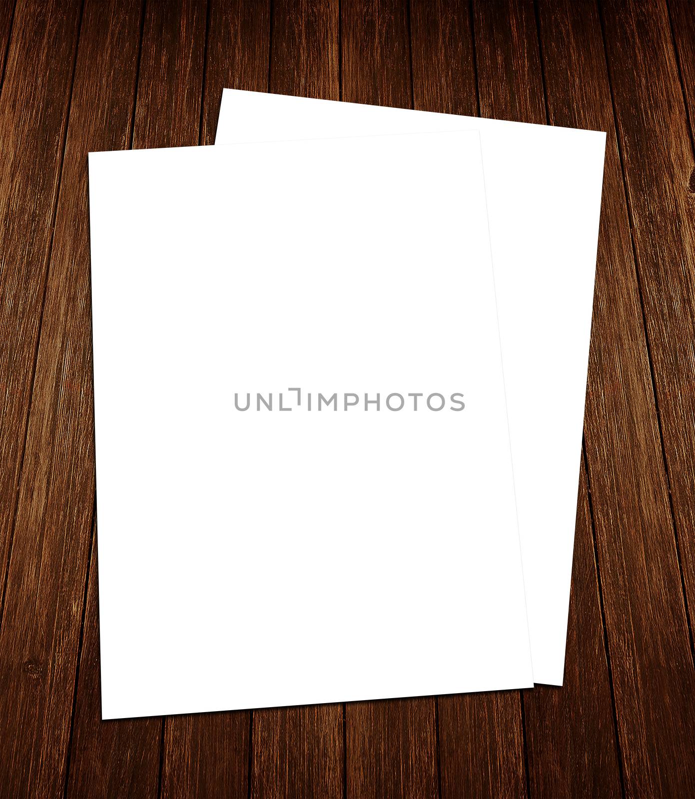 Blank white flyer template mockup for presentation