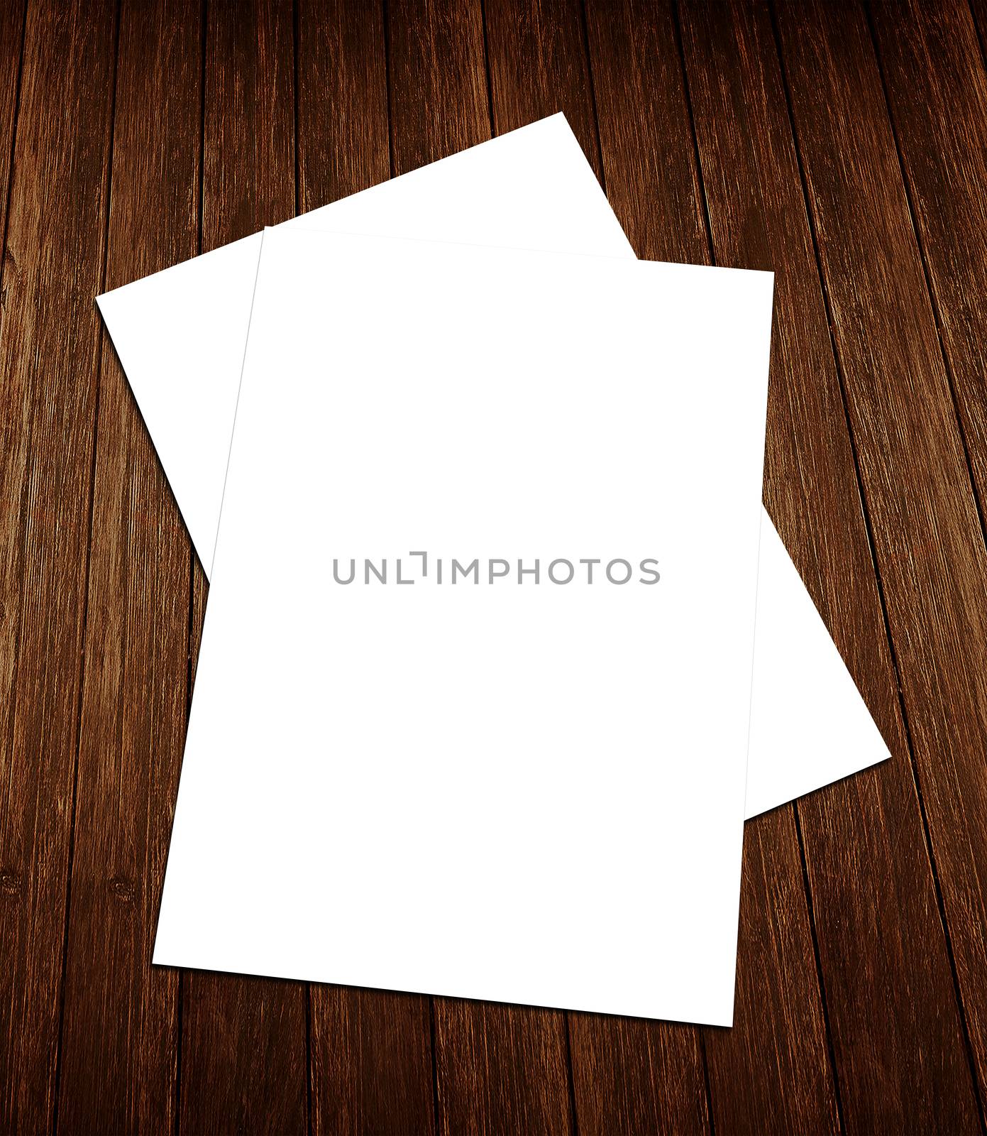 Blank white flyer template mockup for presentation