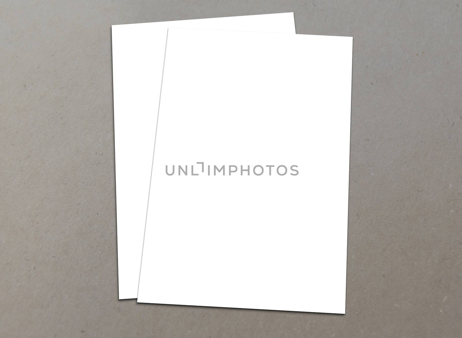 Blank white flyer template mockup for presentation