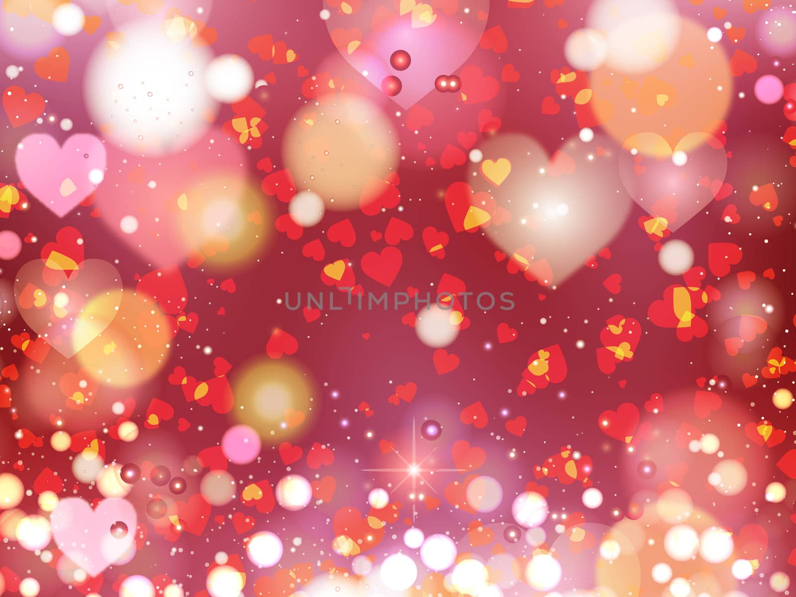 Heart blurred lights on colorfull background, Hearts texture bac by shaadjutt36