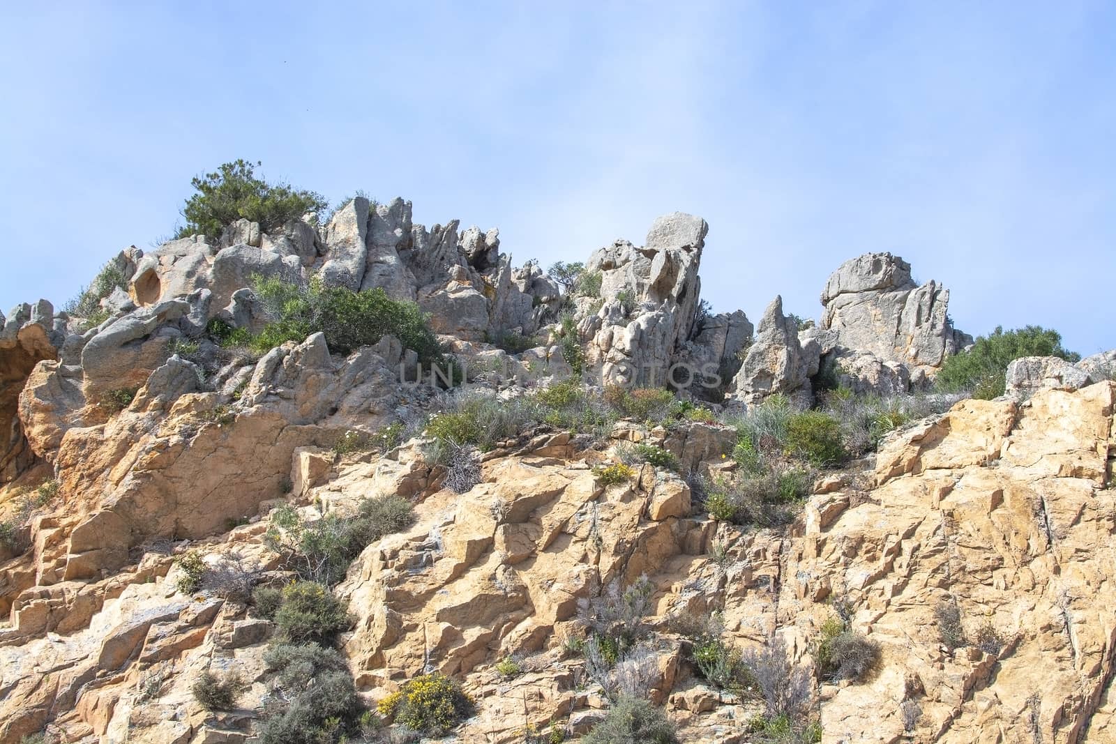 Granite boulders in Costa Smeralda Sardinia by ArtesiaWells