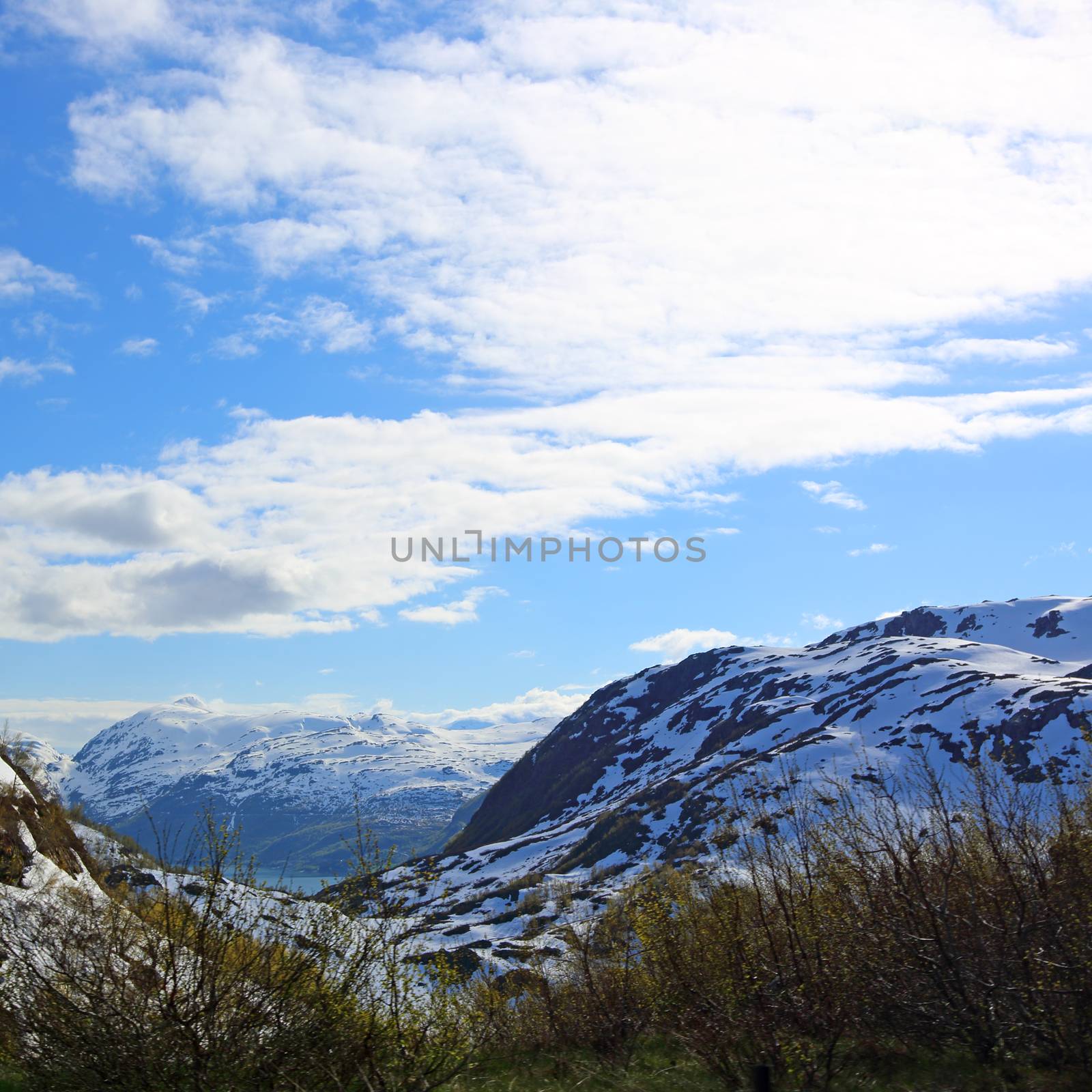 Spring Norway landscape by destillat
