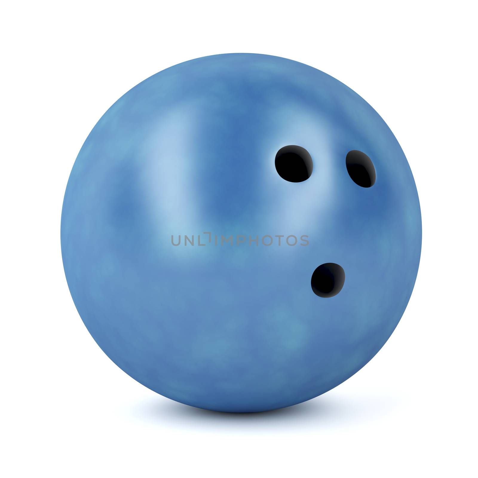 Blue bowling ball by magraphics