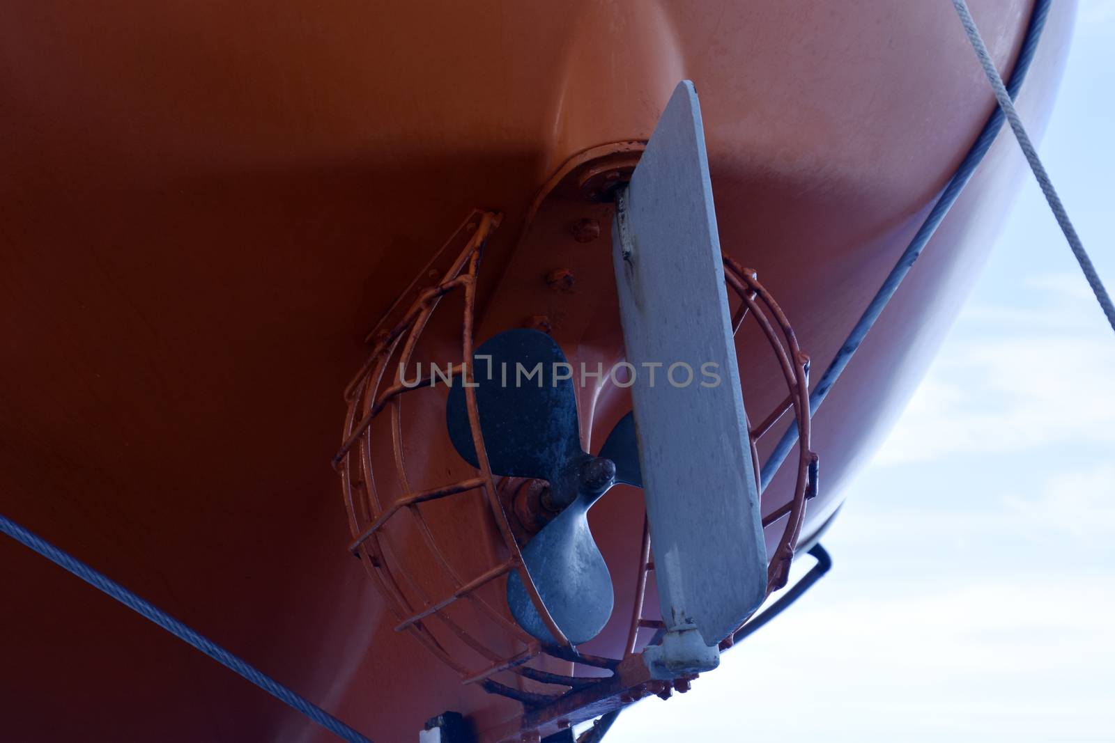 lifeboat on a commercial ship