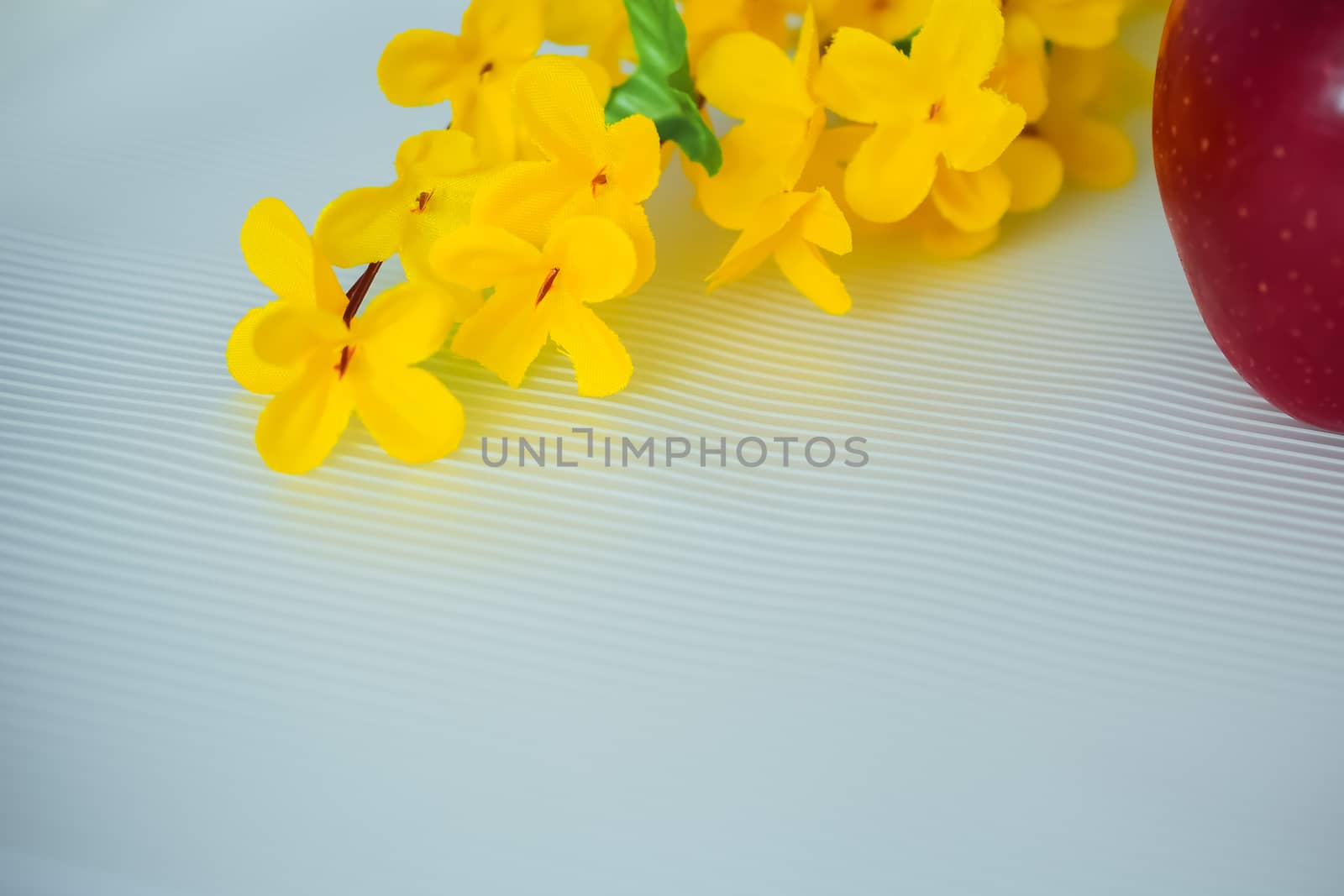 flowers made of artificial materials yellow, acacia flowers