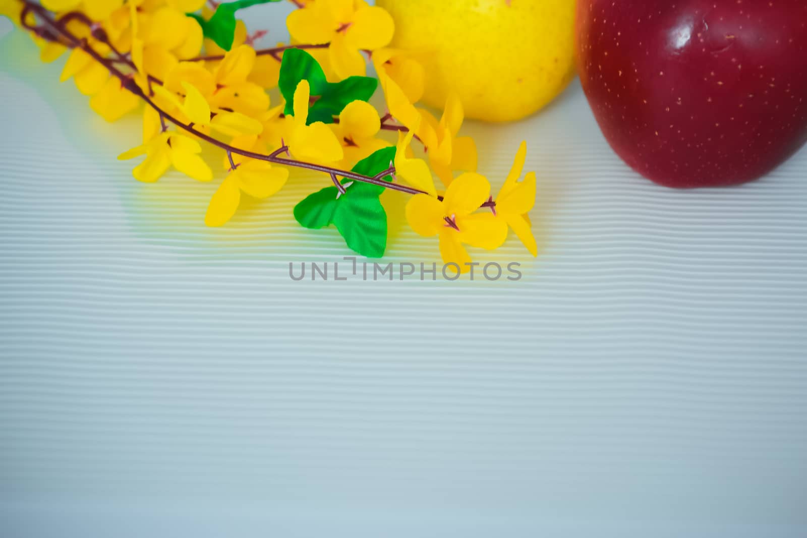 flowers made of artificial materials yellow, acacia flowers