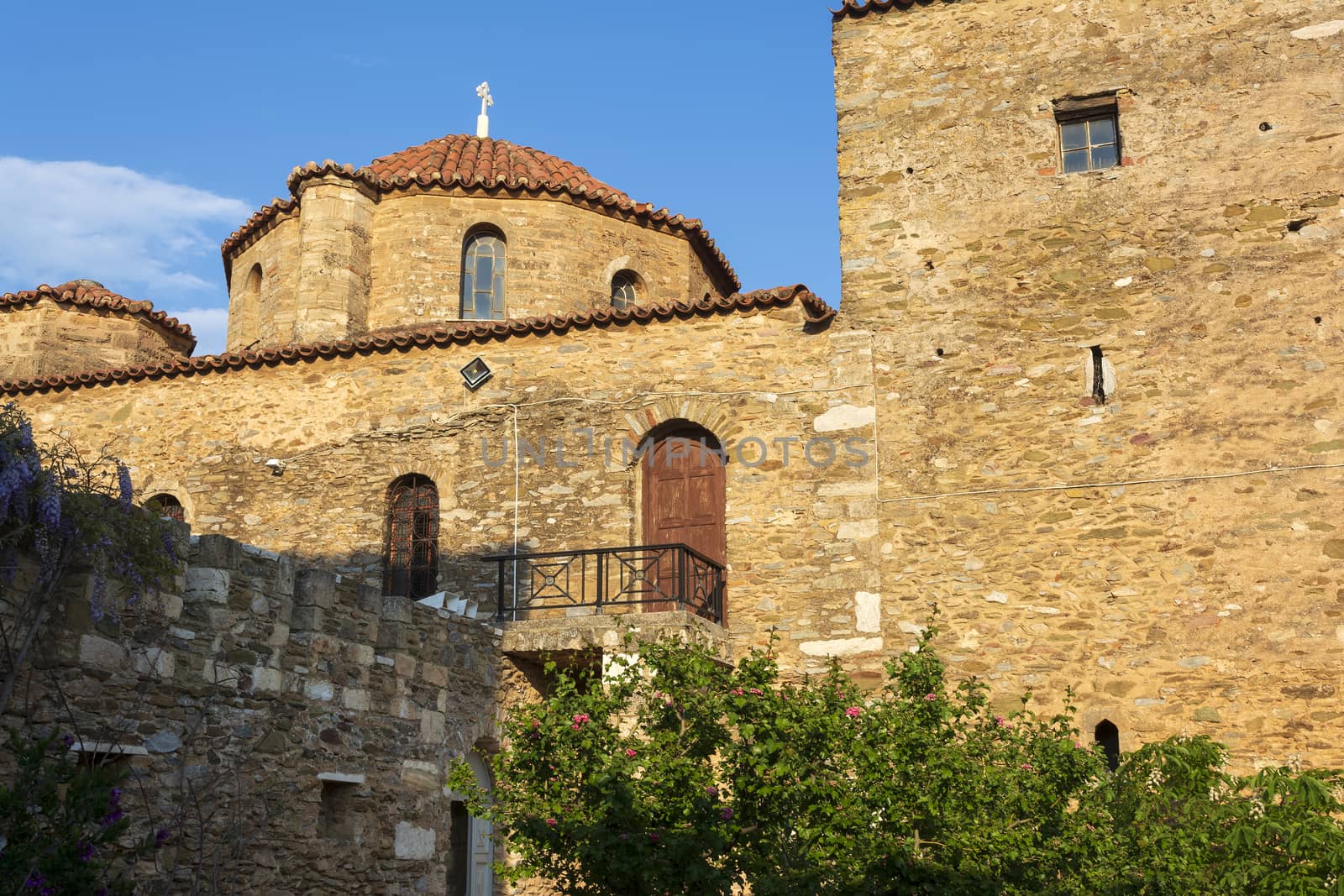 View of Orthodox Holy Monastery of Pantokrator-Tao Ntaou Penteli by ankarb