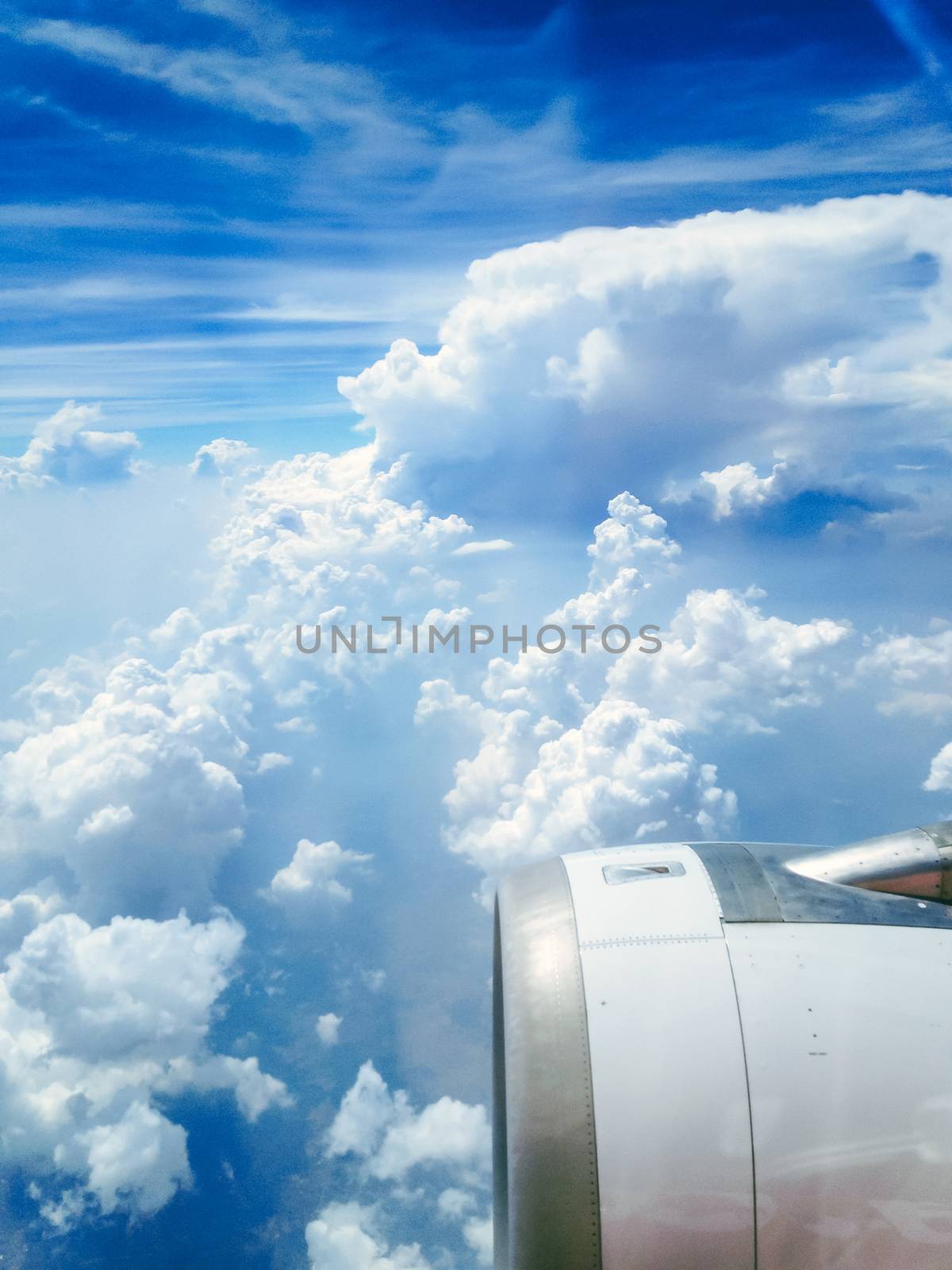 View from an airplane window by ponsulak