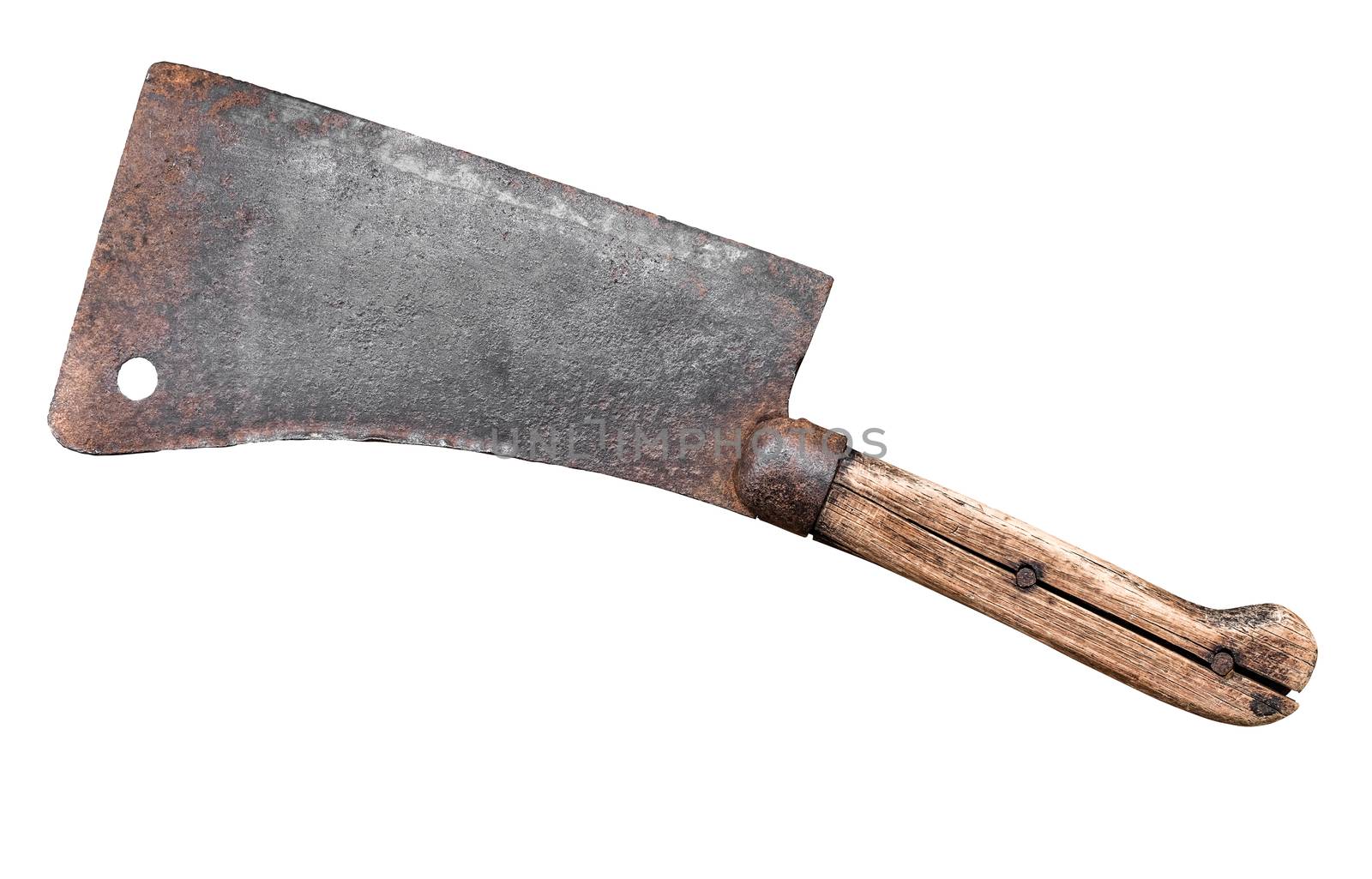 Isolated Meat Cleaver Or Hatchet by mrdoomits