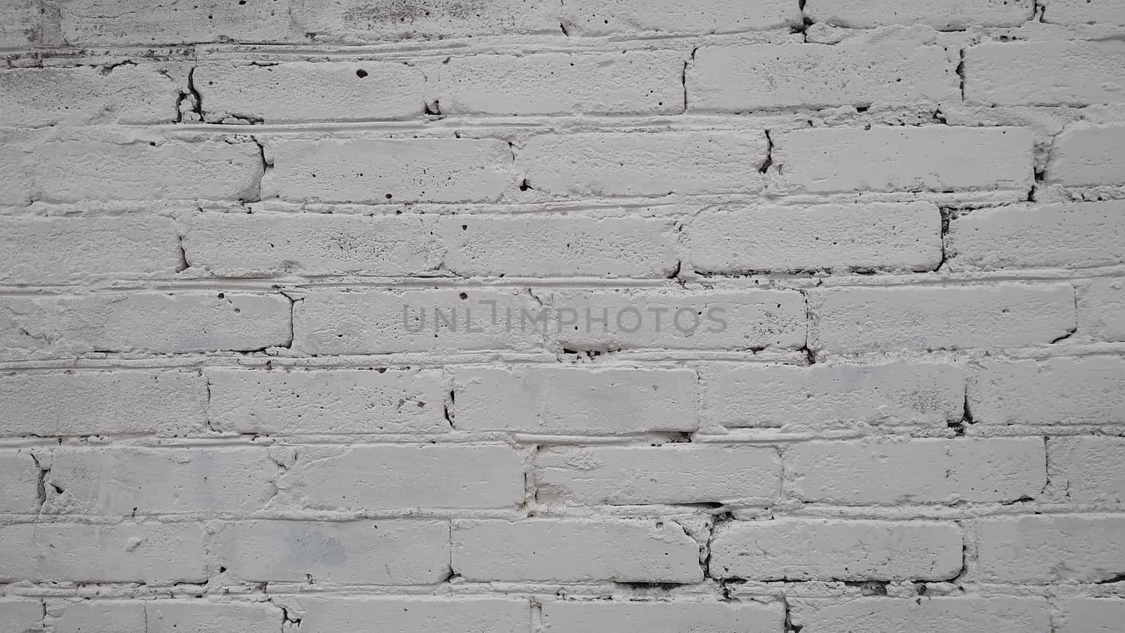 Old brick wall painted white. Background, texture blank