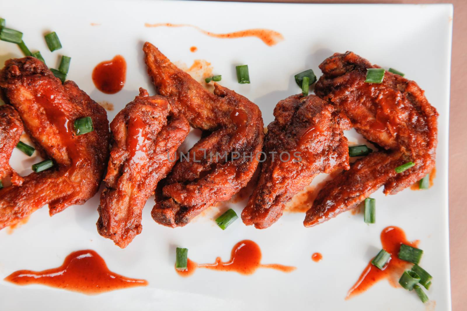 Spicy Chipotle Flavoured Chicken Wings Closeup