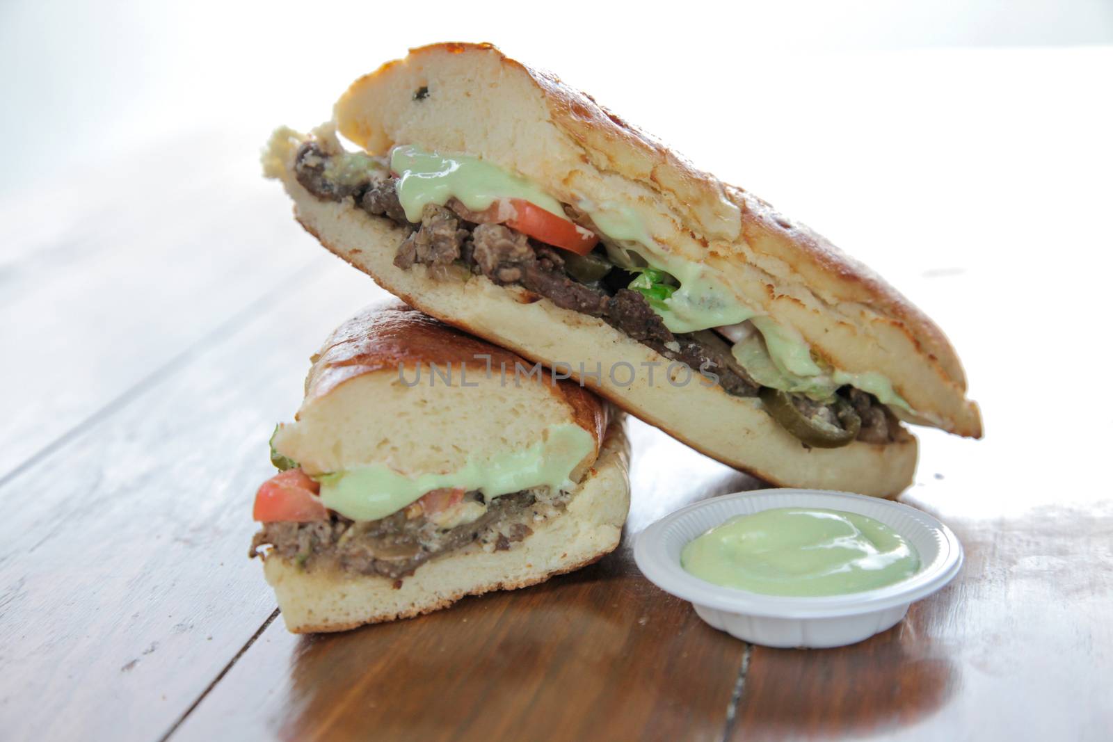 Beef wasabi sandwich  by haiderazim