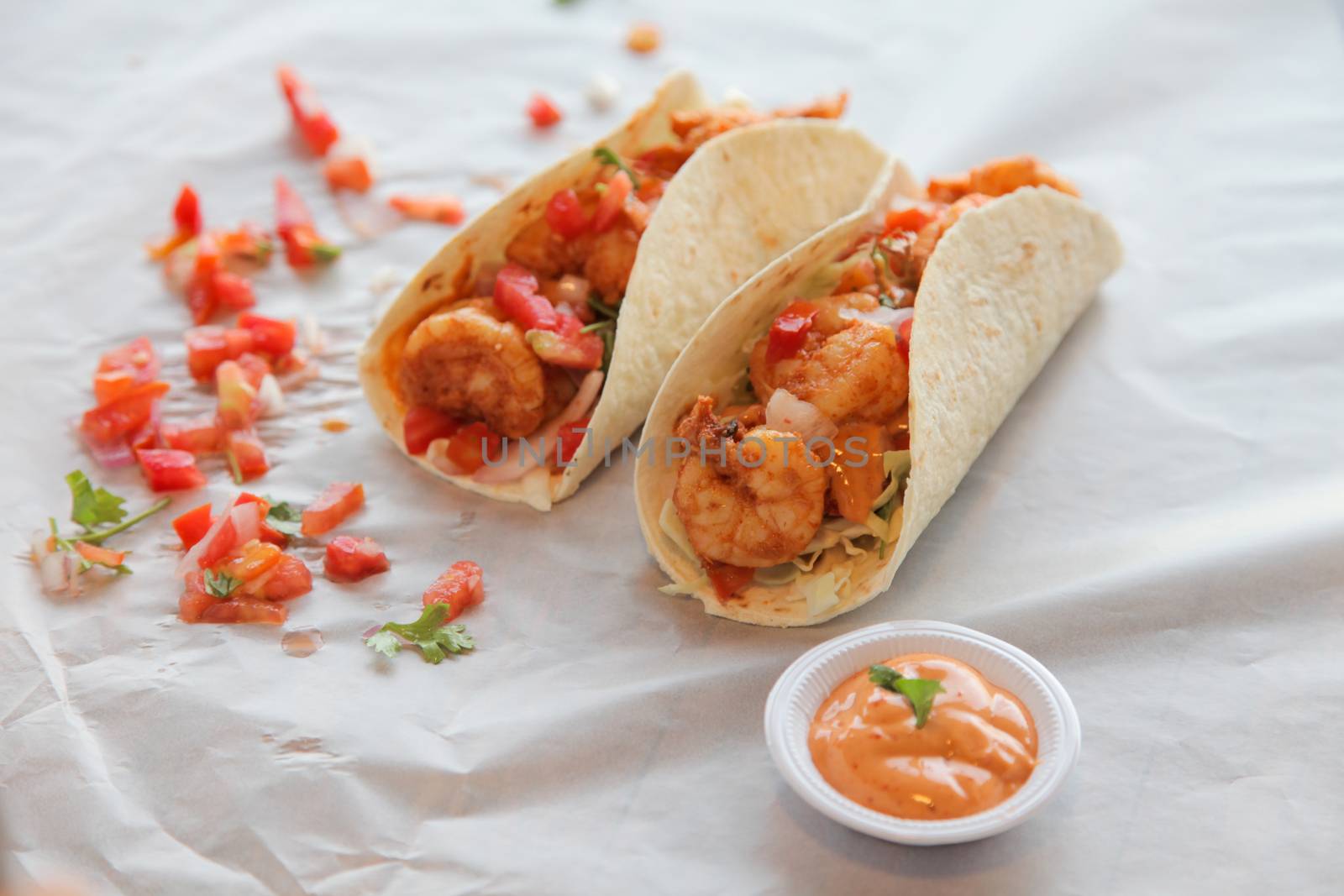 Prawn Tacos seafood torilla wrap  by haiderazim