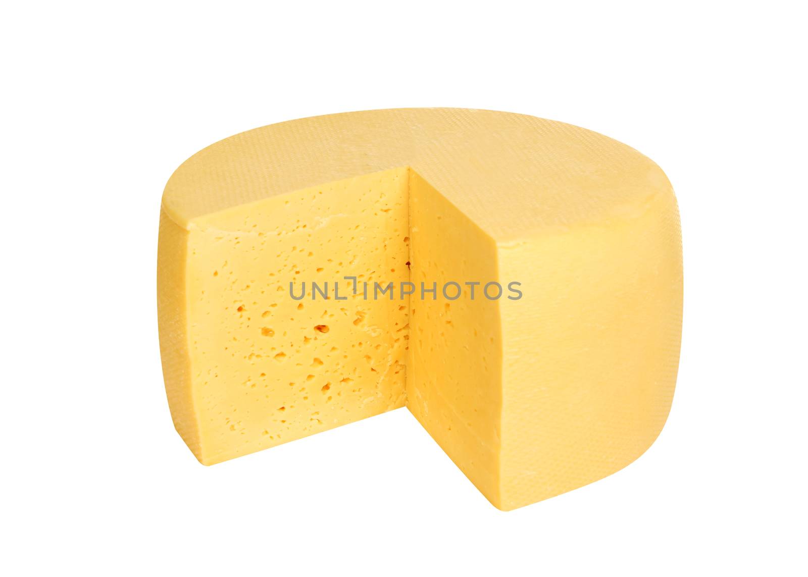 Head of Russian cheese isolated on white background with clipping path by xamtiw