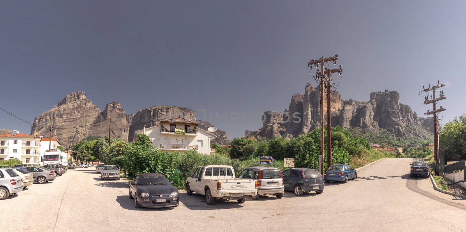 Town of Kalambaka in Greece by Multipedia