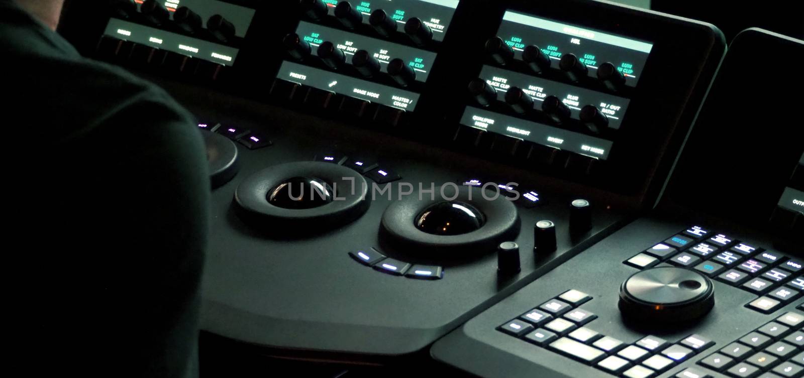Blurry images of telecine controller machine  by gnepphoto