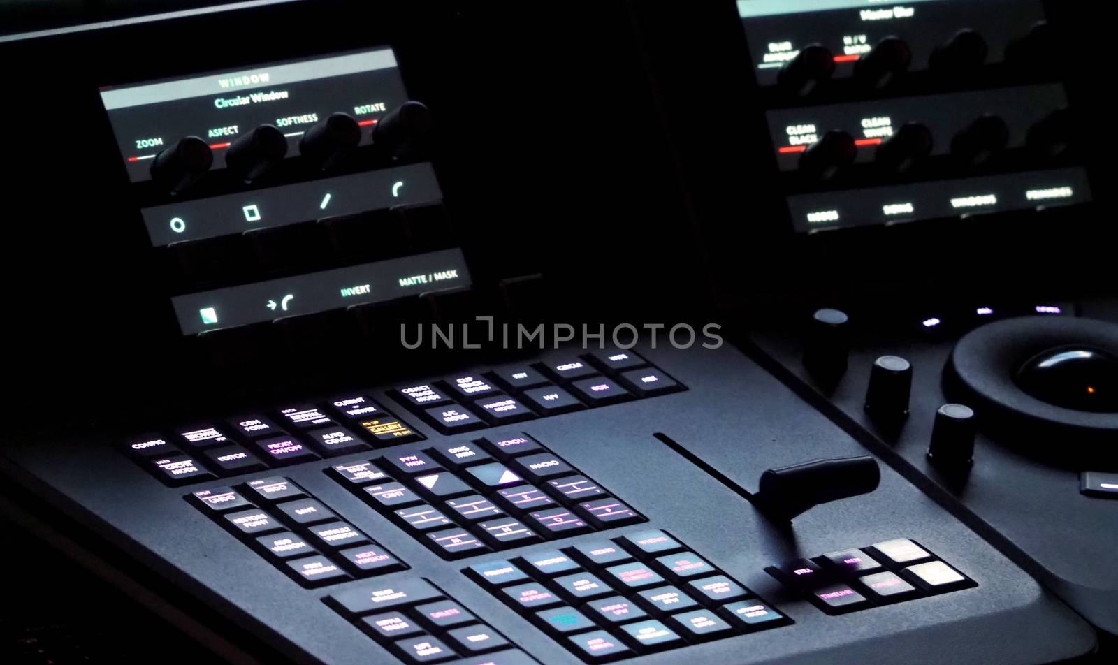 Blurry images of telecine controller machine  by gnepphoto
