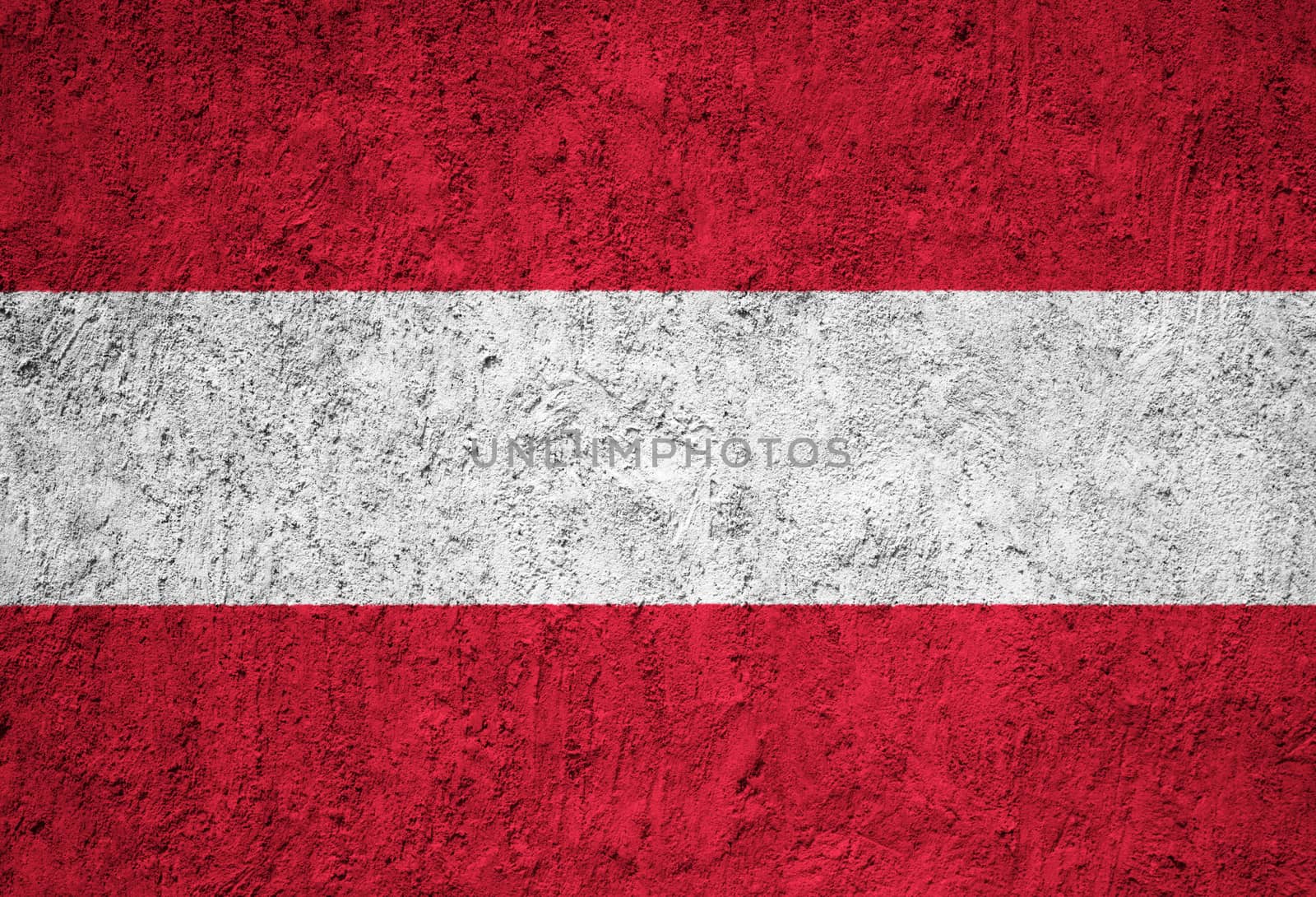 Austria flag painted on the cracked grunge concrete wall by shaadjutt36