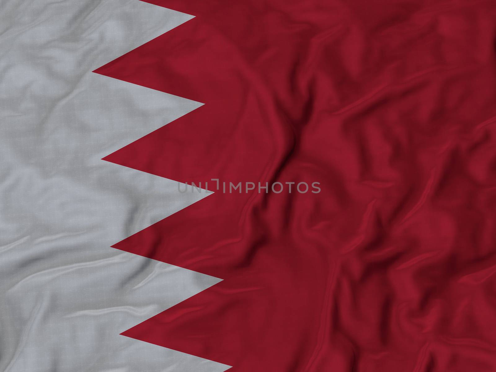 Ruffled Flag of Bahrain Blowing in Wind by shaadjutt36