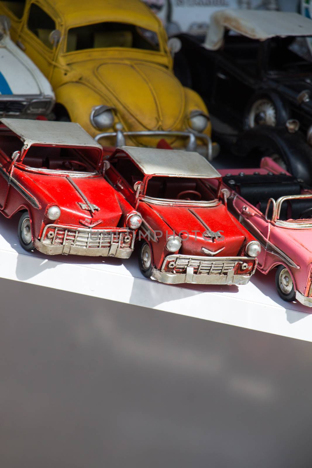 Retro styled toy cars as a transportation devices