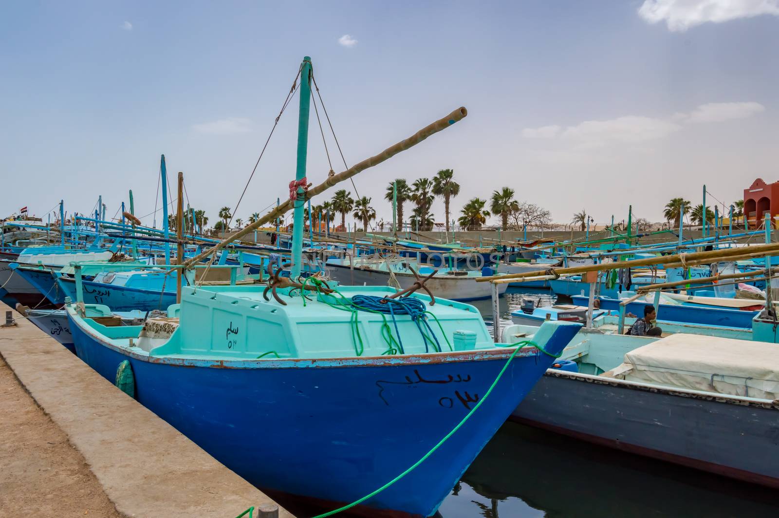 Port of fishing boats in the old marina by Philou1000