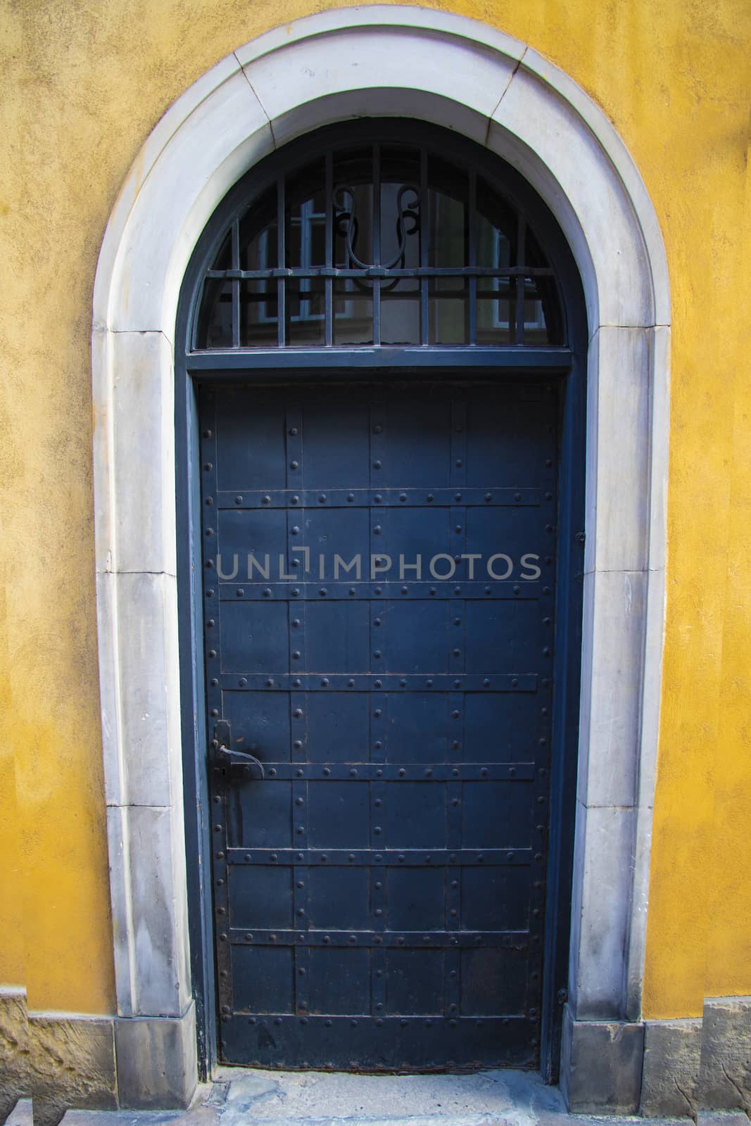 Old entrance door to the building, background. by kip02kas