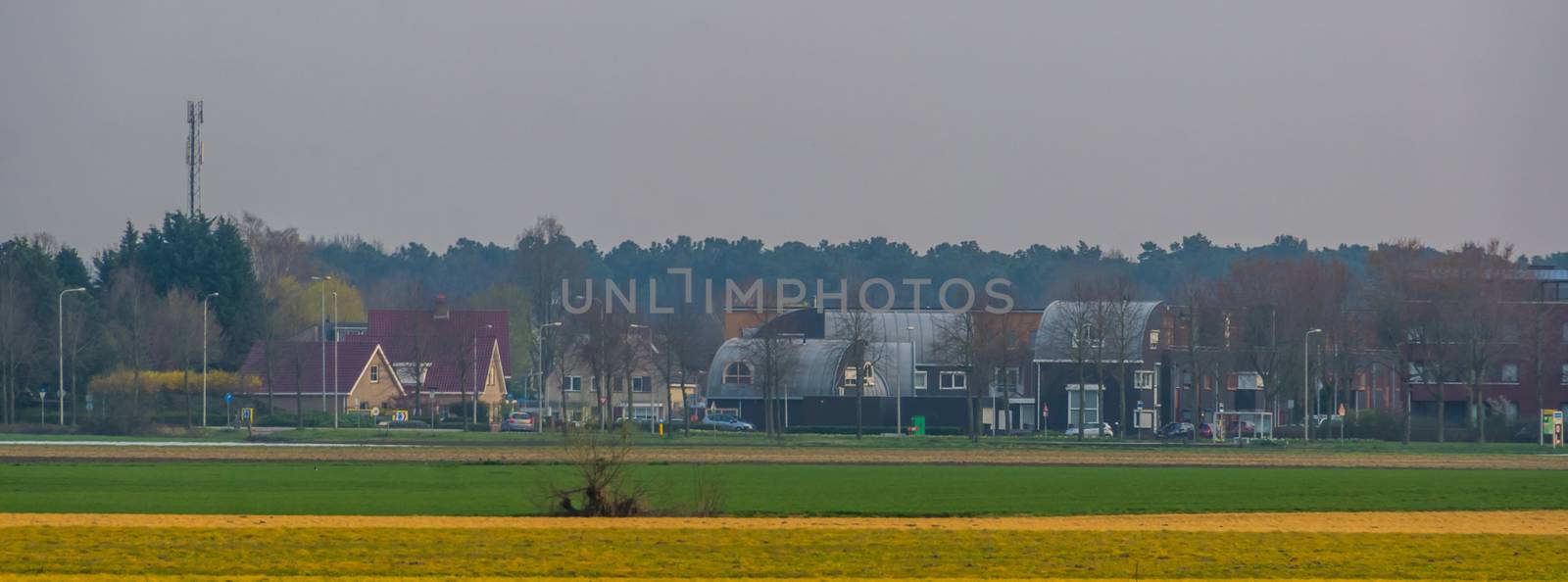 small rural Dutch village, Rucphen, North brabant, The Netherlands, classical small village by charlottebleijenberg