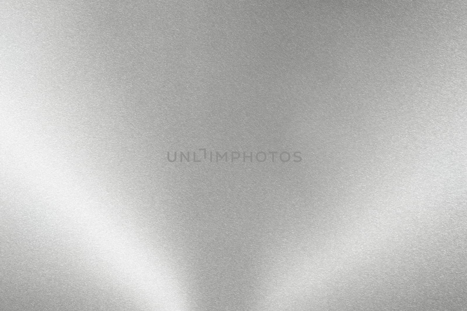 Abstract texture background, light shining on silver steel metal sheet