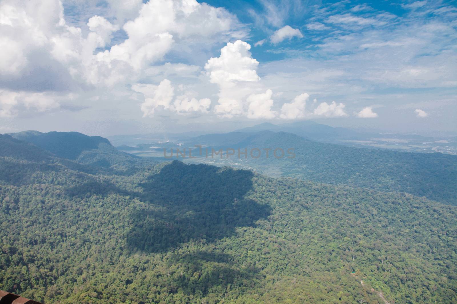 Langkawi island mountain view from top above by haiderazim